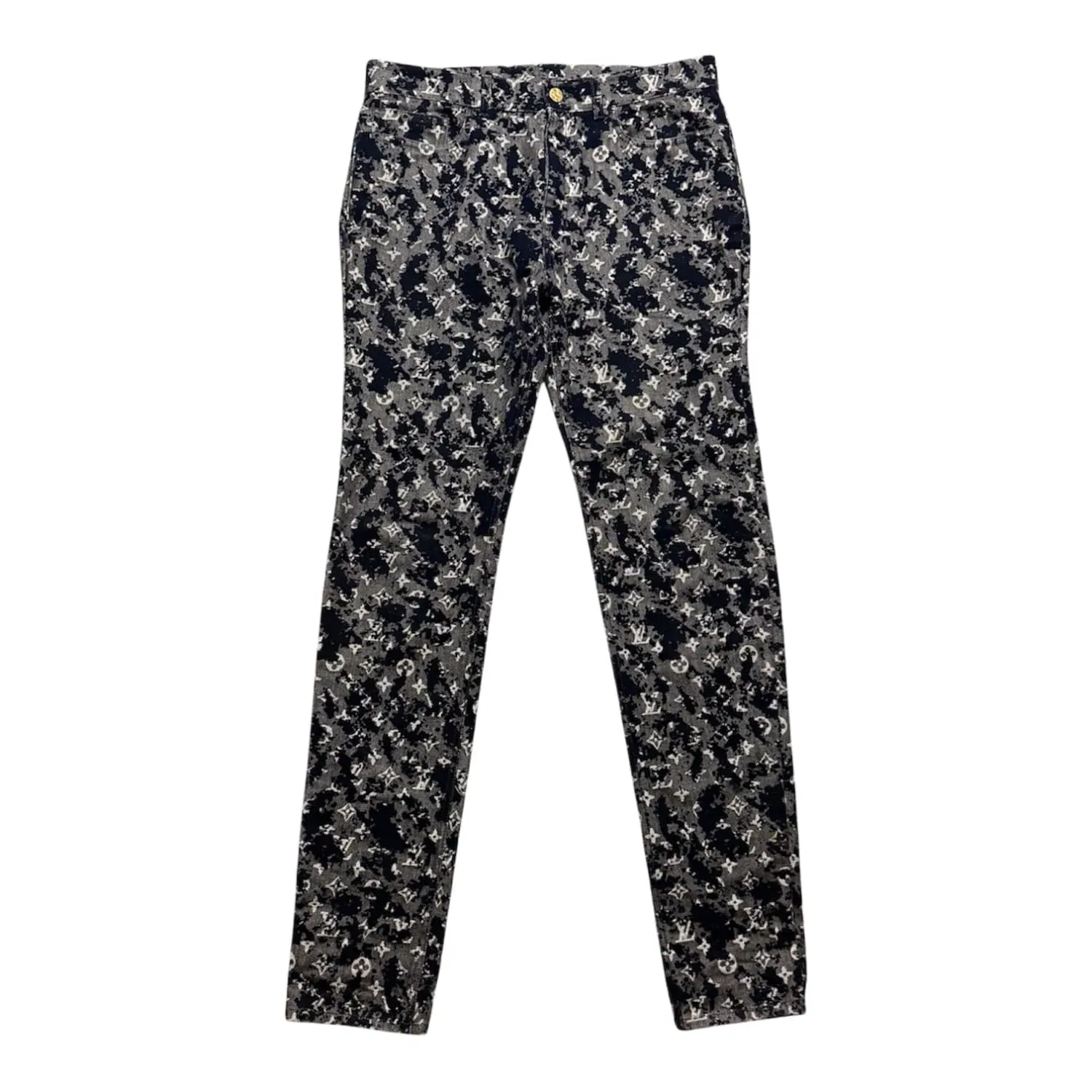 Louis Vuitton Monogram Flock Slim Jeans