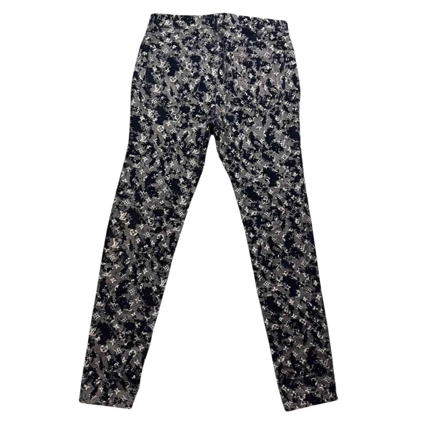 Louis Vuitton Monogram Flock Slim Jeans