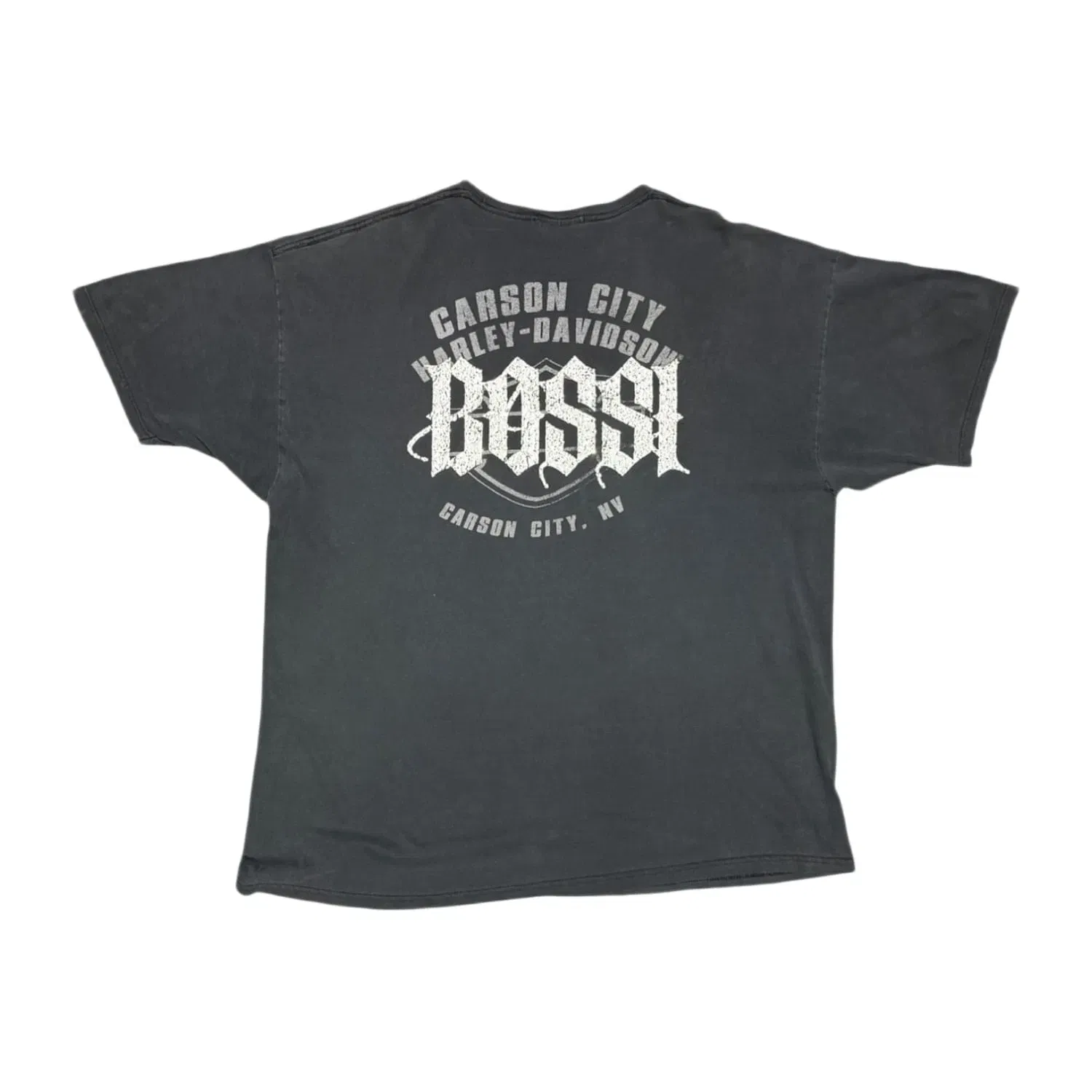 Bossi Harley Davidson Green Vintage Rhinestone T-Shirt