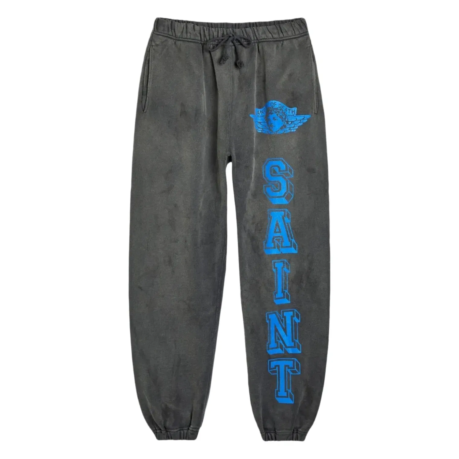 Saint Michael Angel of Death Logo Sweatpants Navy Black