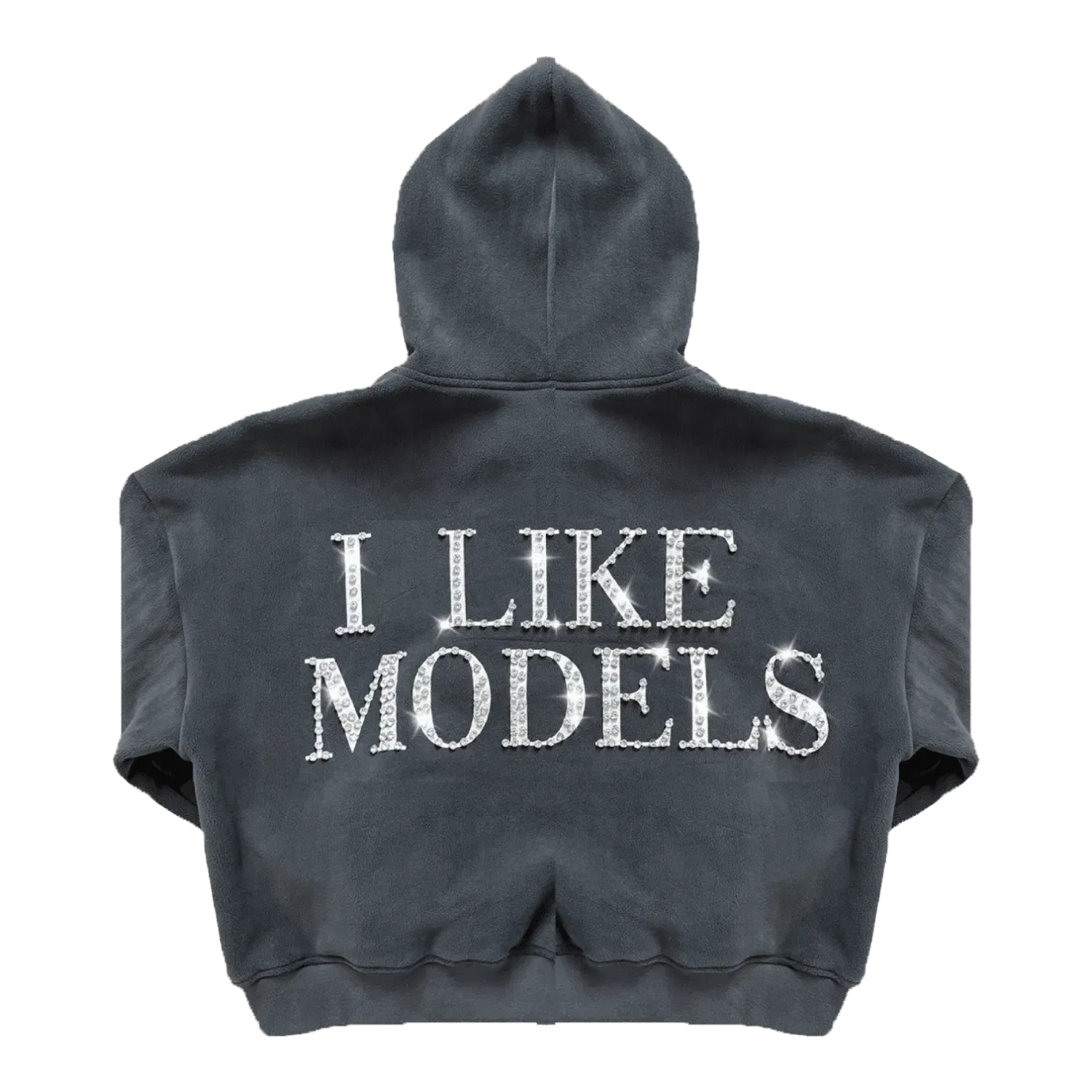 77 Studios Rhinestone Models Hoodie