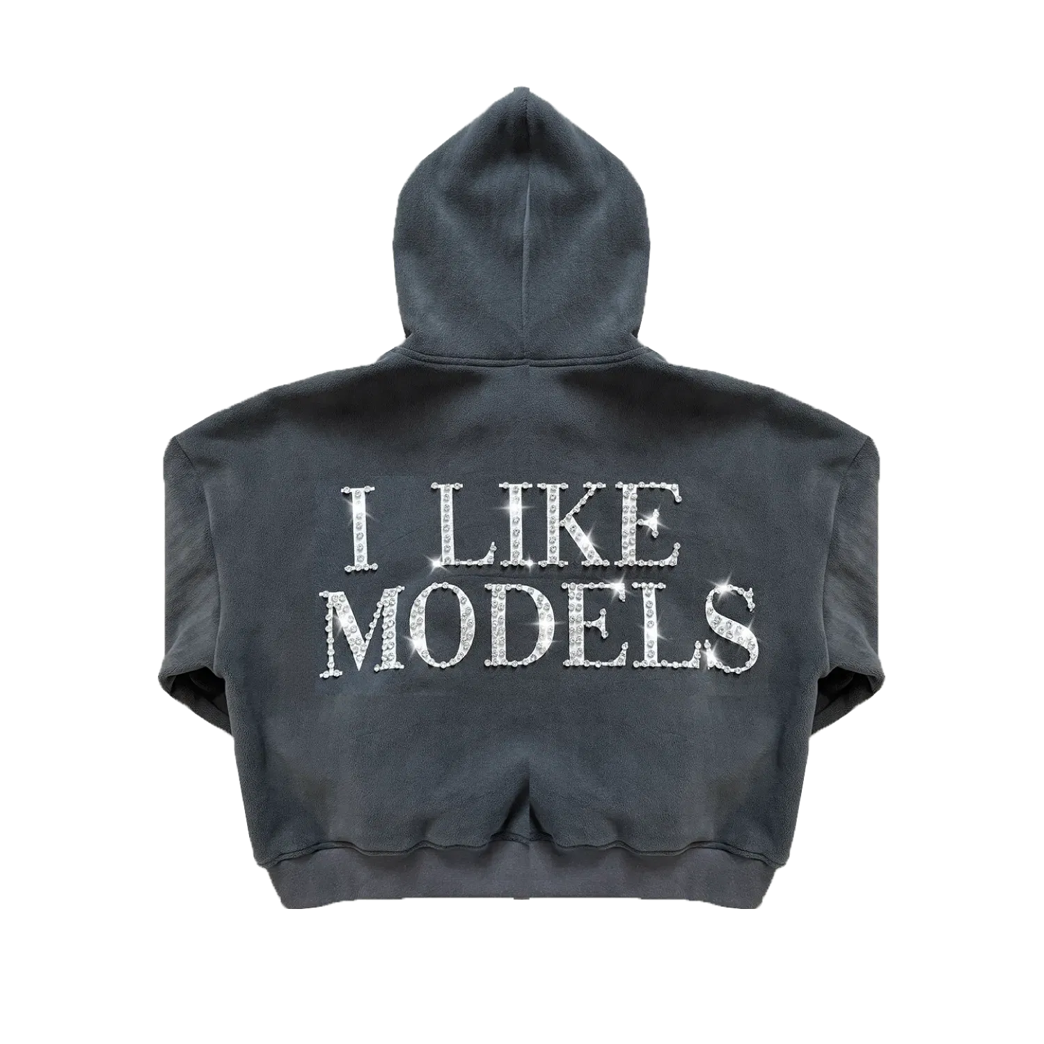 77 Studios Rhinestone Models Hoodie