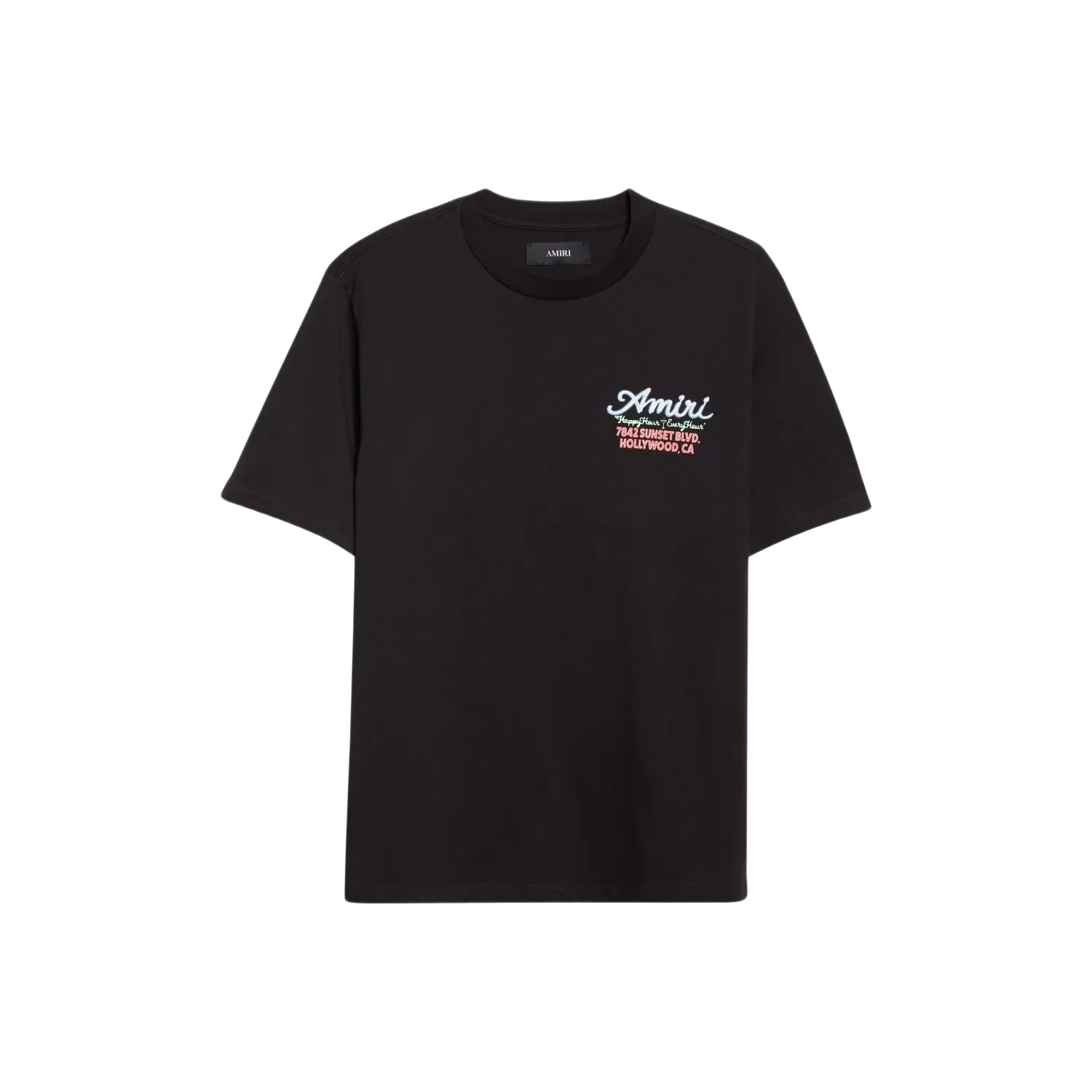 Amiri Neon Sunset Blvd T-Shirt Black