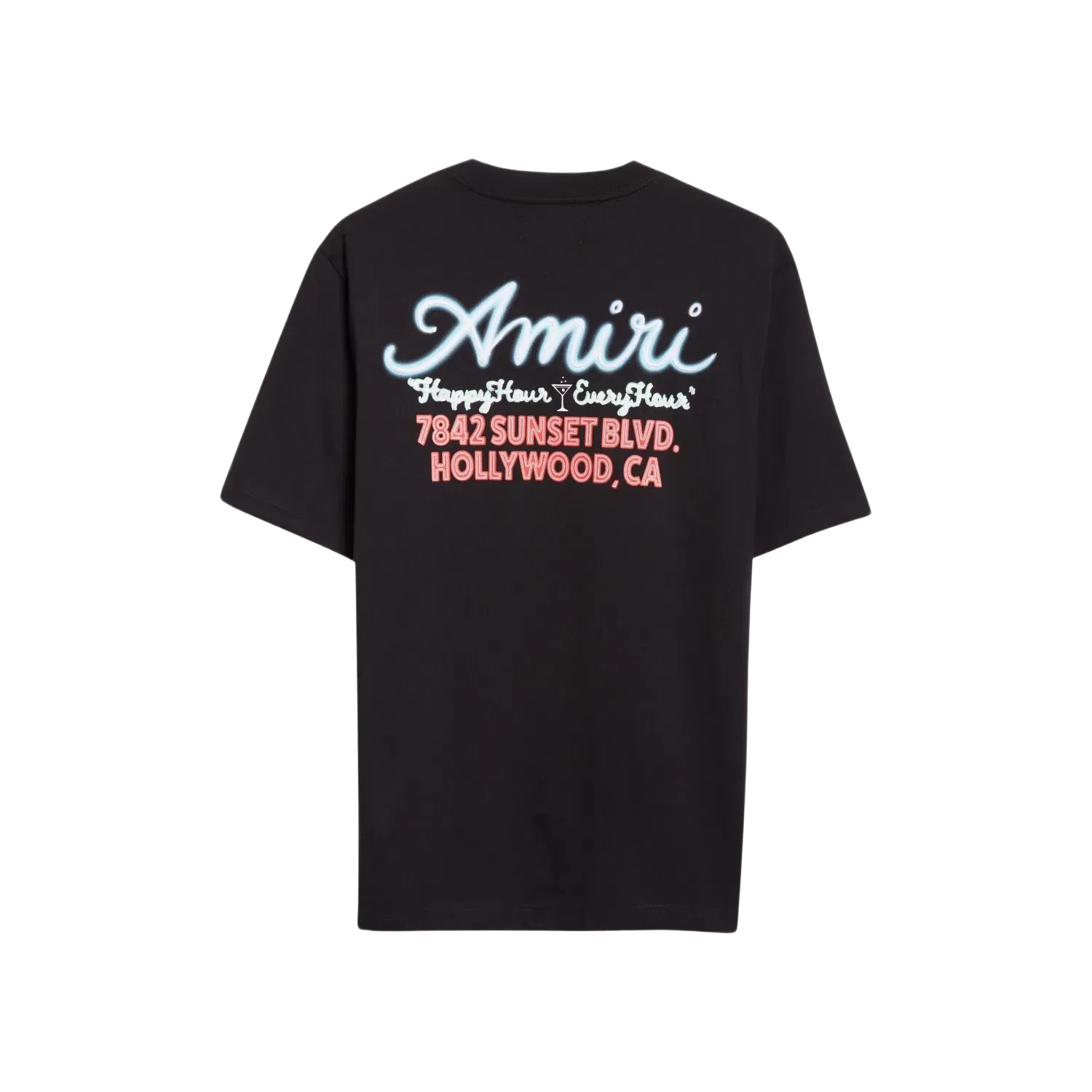Amiri Neon Sunset Blvd T-Shirt Black