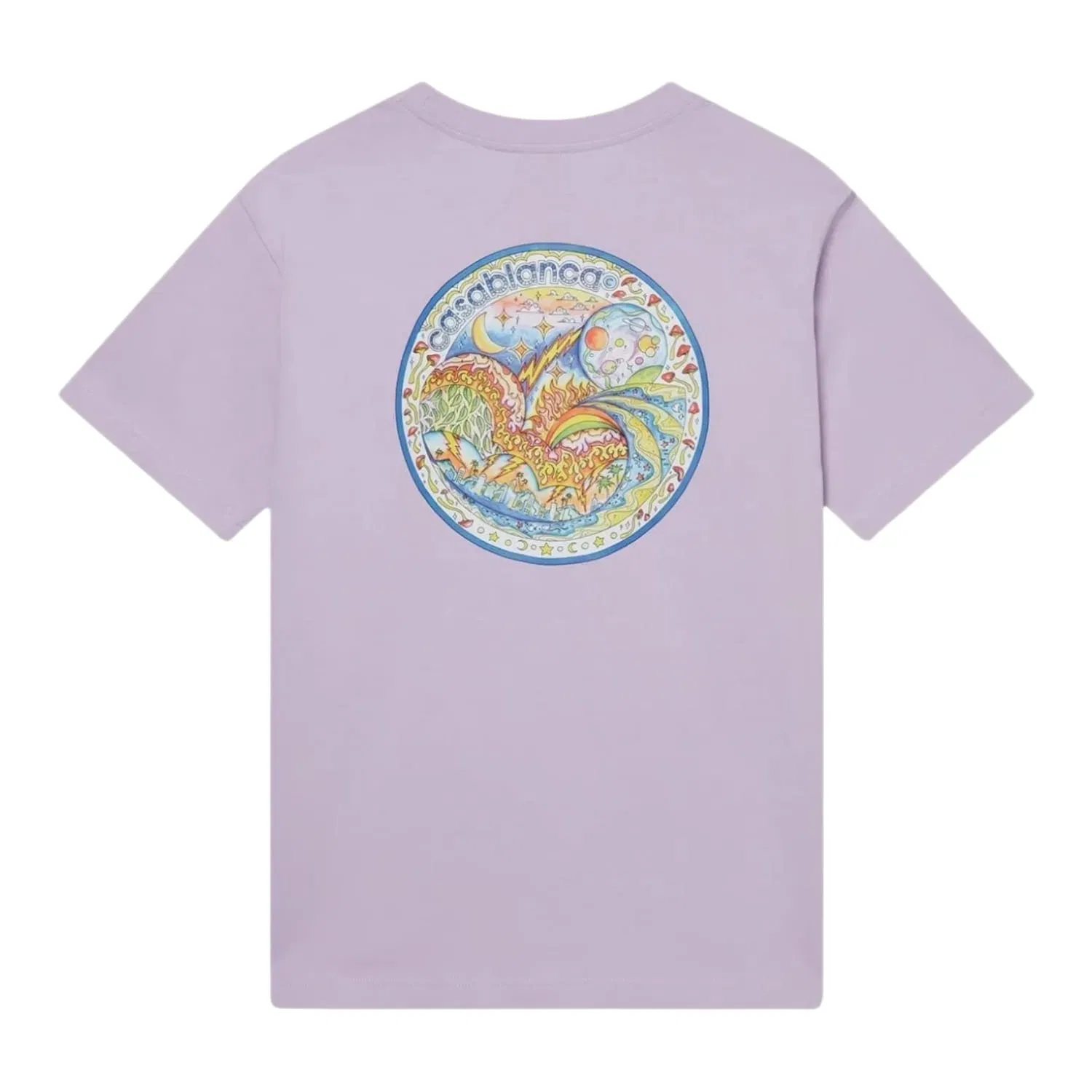 Casablanca The Four Elements Short Sleeve T‑Shirt Lilac