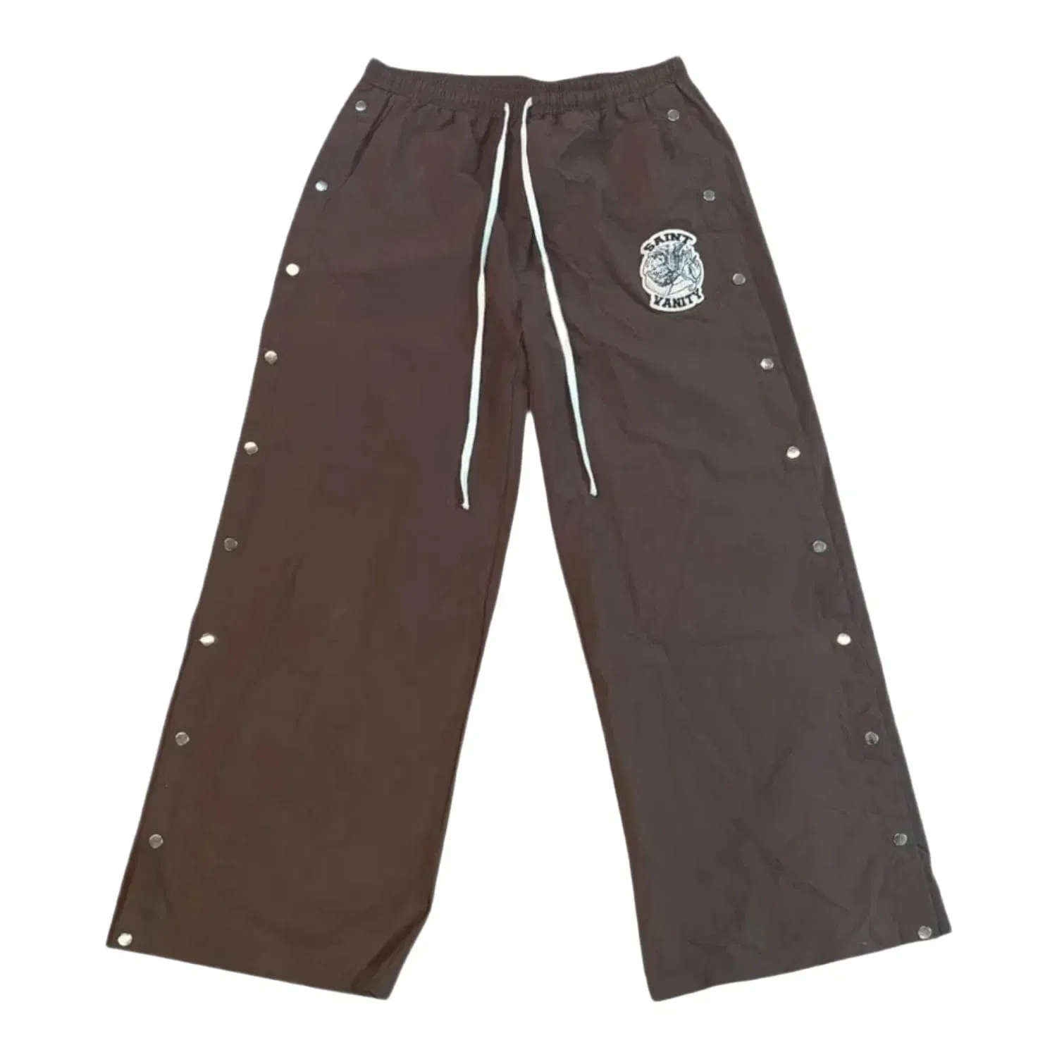 Saint Vanity Nylon Tearaway Pants Brown