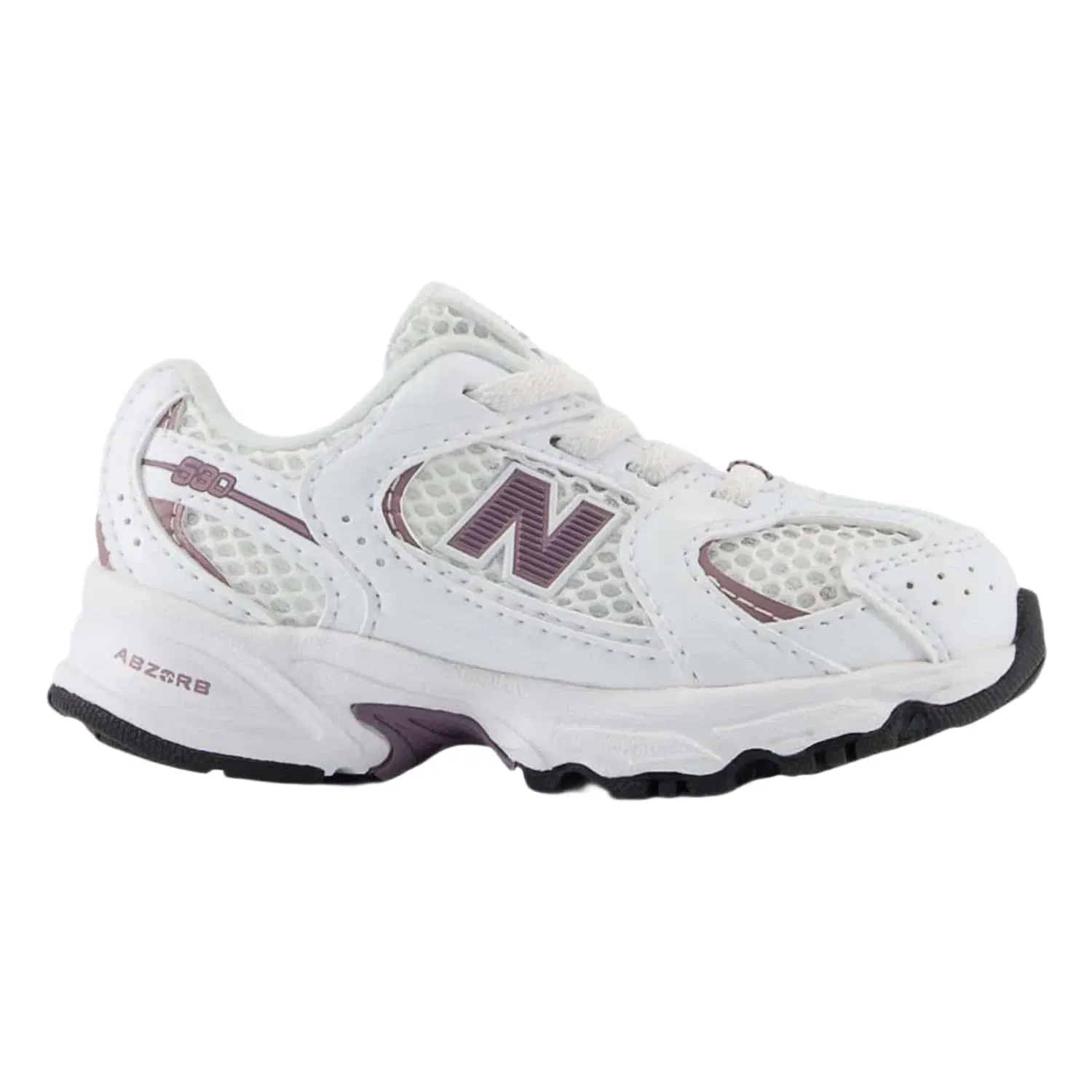 New Balance 530 Bungee Lace White Dark Ice Wine (TD)