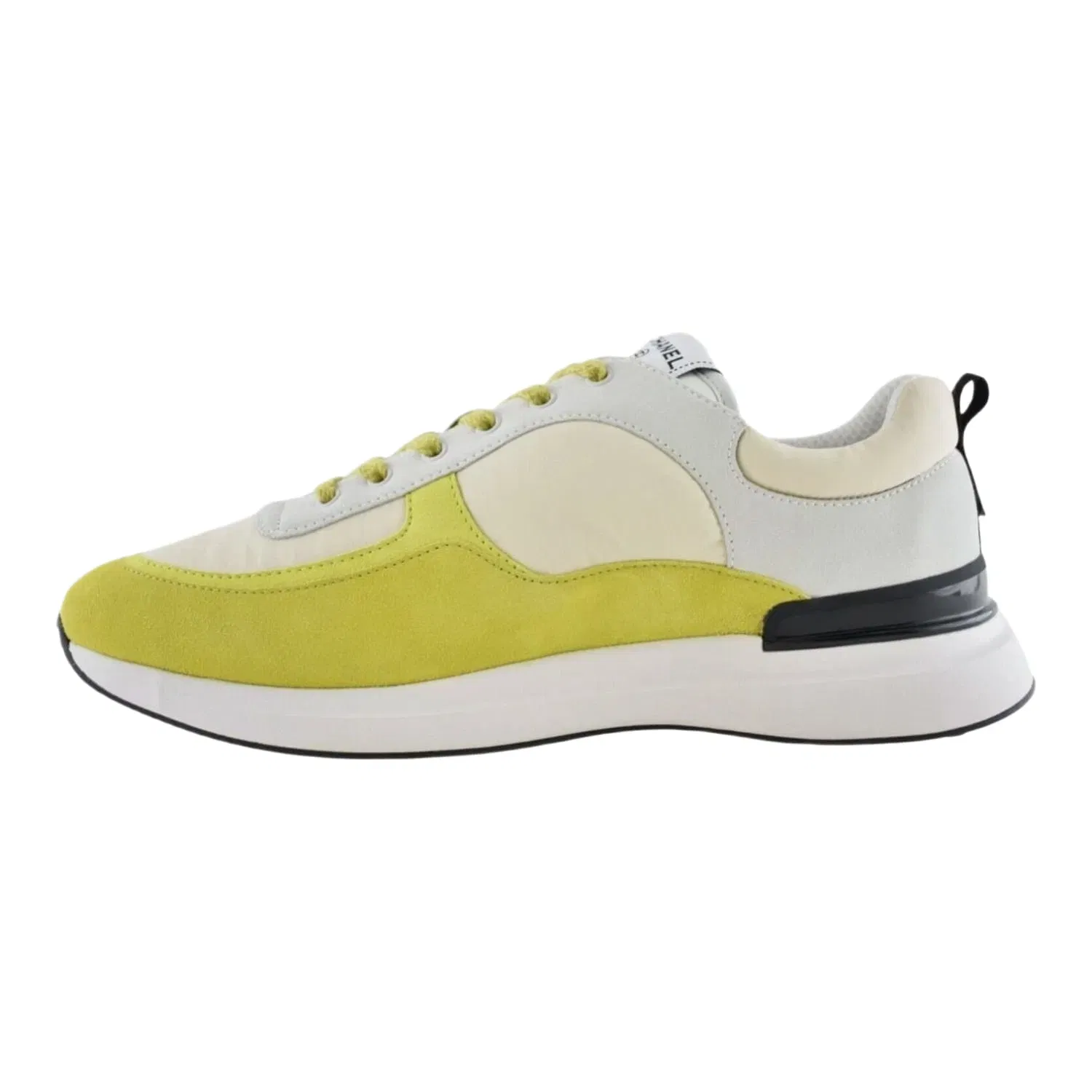 Chanel CC Logo Trainer Ivory Grey Yellow