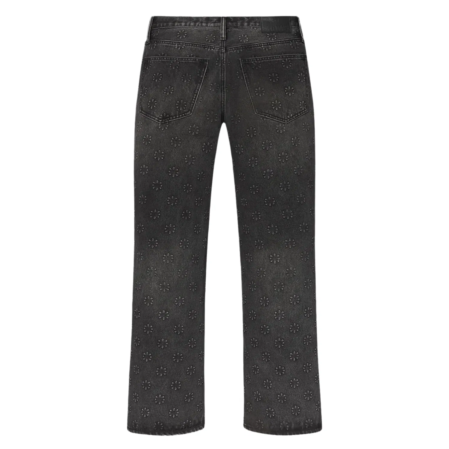 Lost Shdws LostShdws Embossed Denim Pants Black