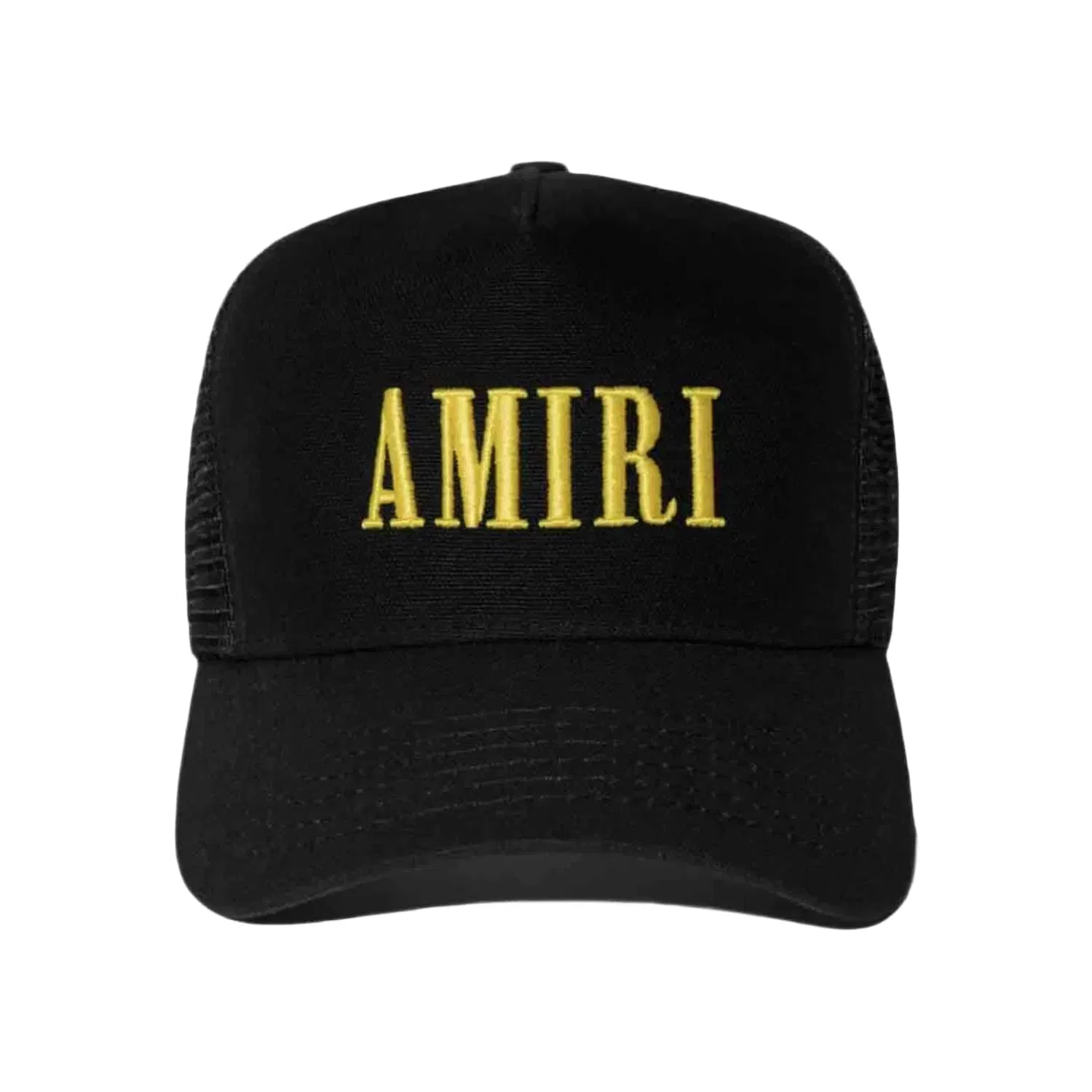AMIRI Core Logo Trucker Hat Black/Yellow