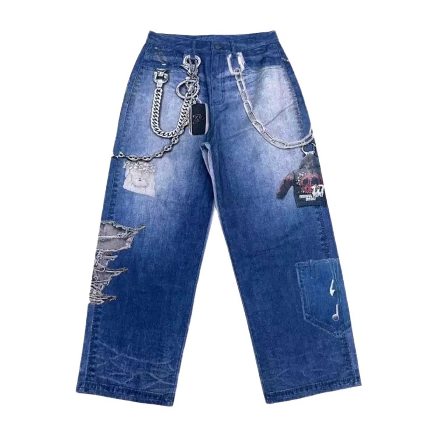 Triple Sevens 2D Jeans Blue