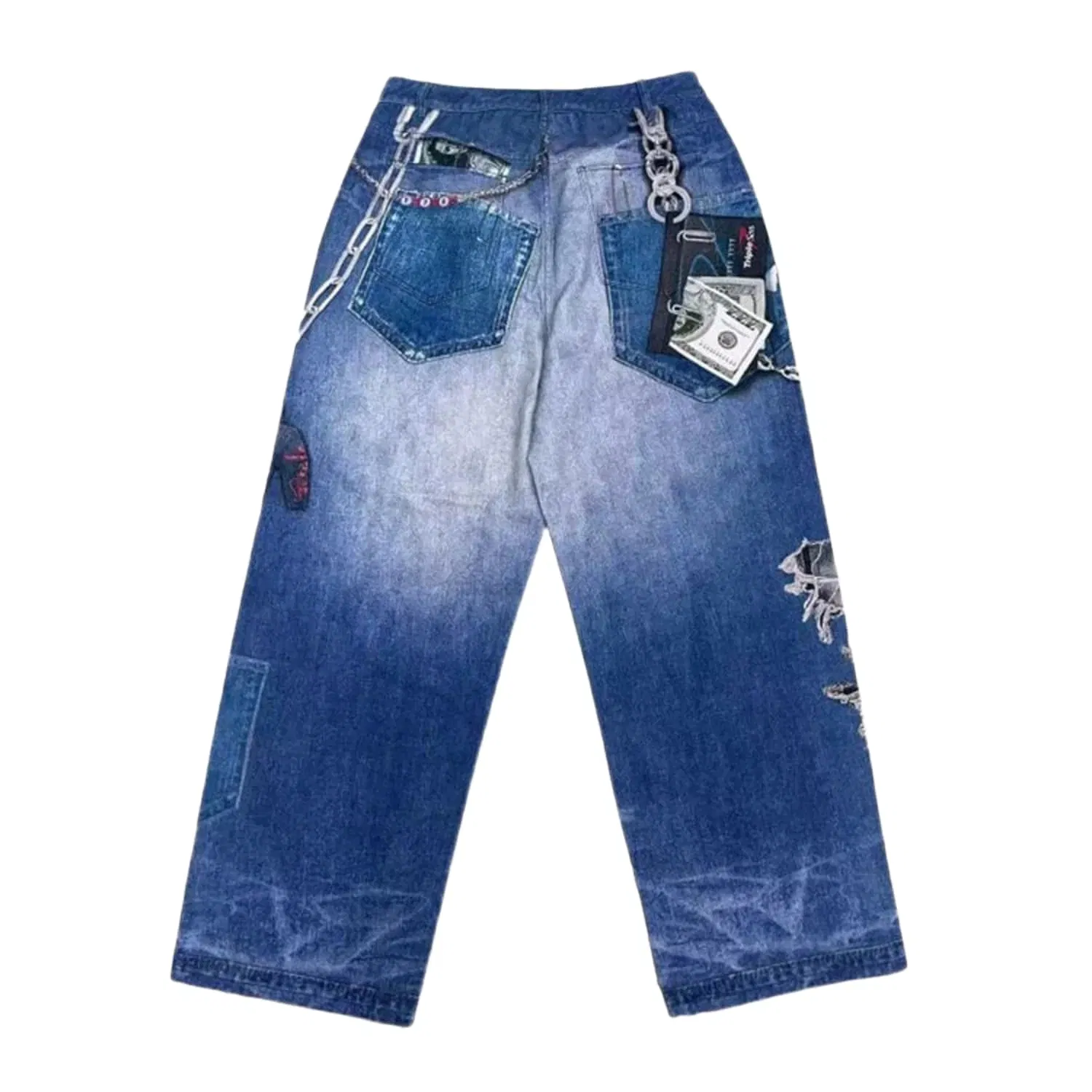 Triple Sevens 2D Jeans Blue