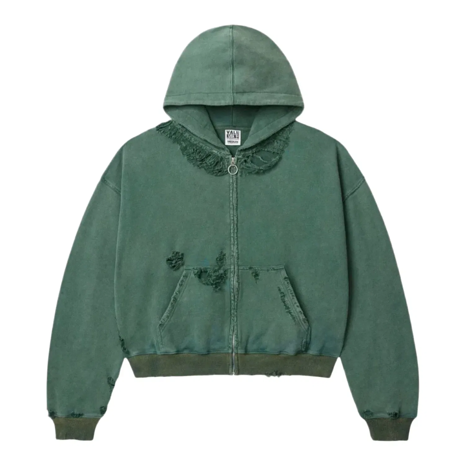 Vale Forever Pine Destroyer Zip Up Hoodie