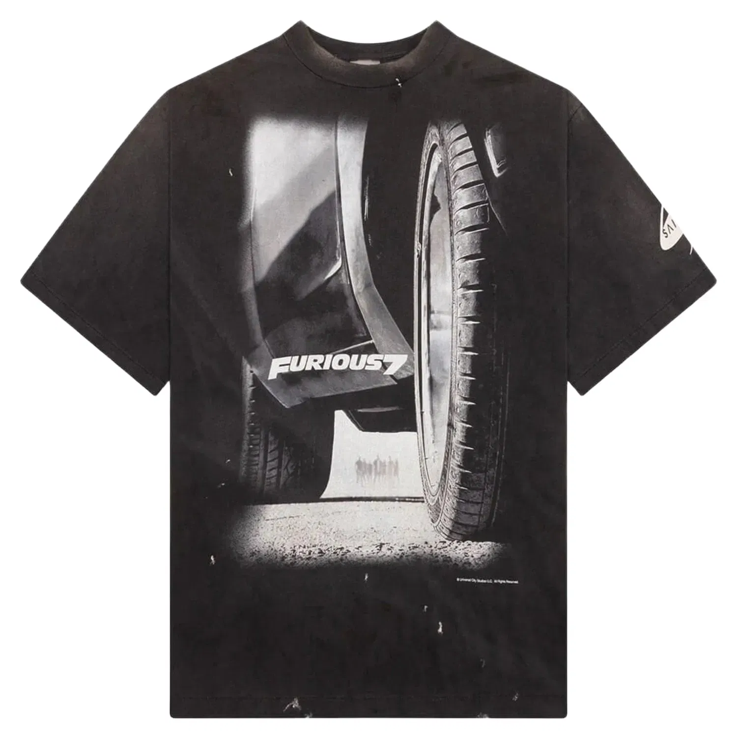 Saint Michael Fast & Furious 7 See You Again T-Shirt Black