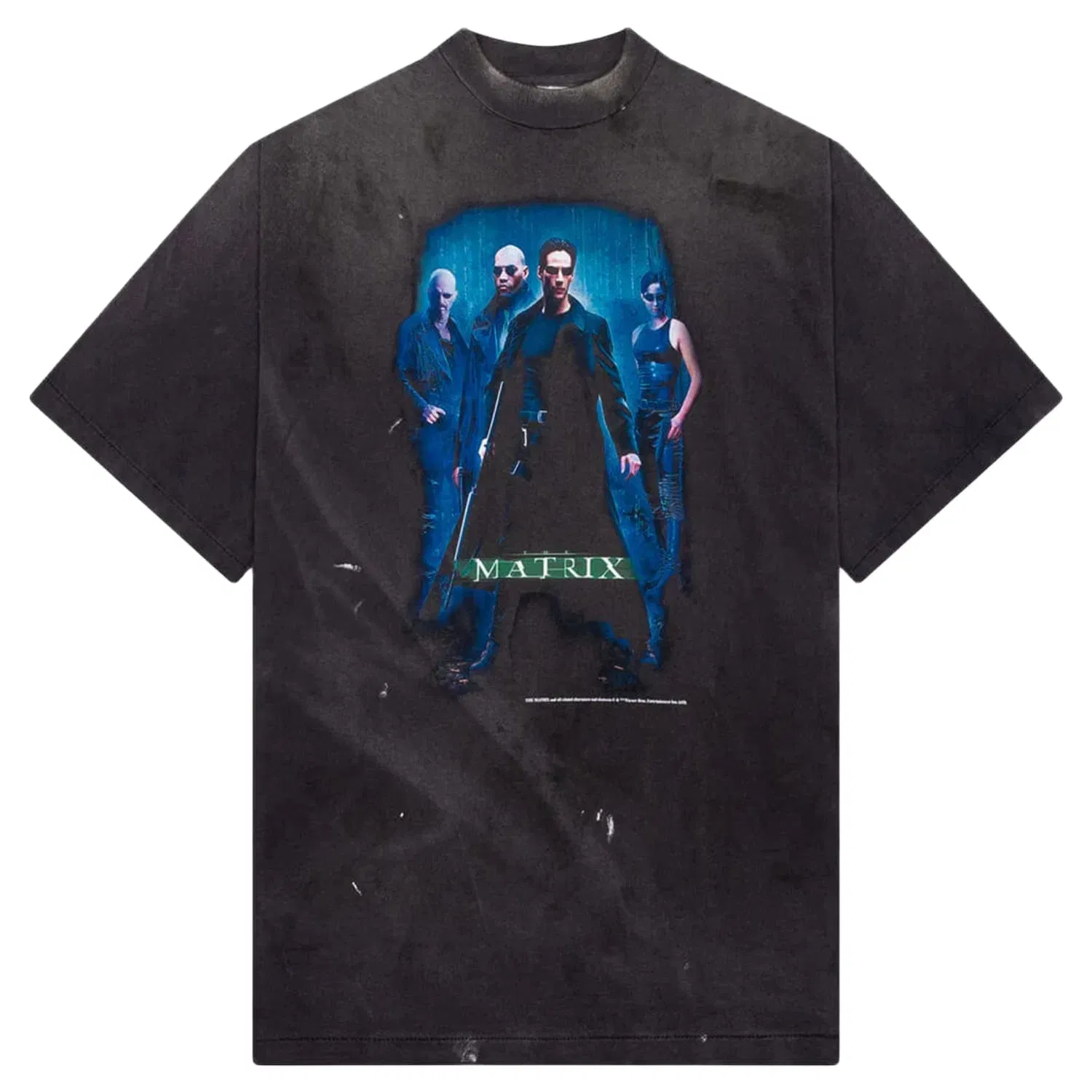 Saint Michael Saint M6 x The Matrix Green Logo T-Shirt Black