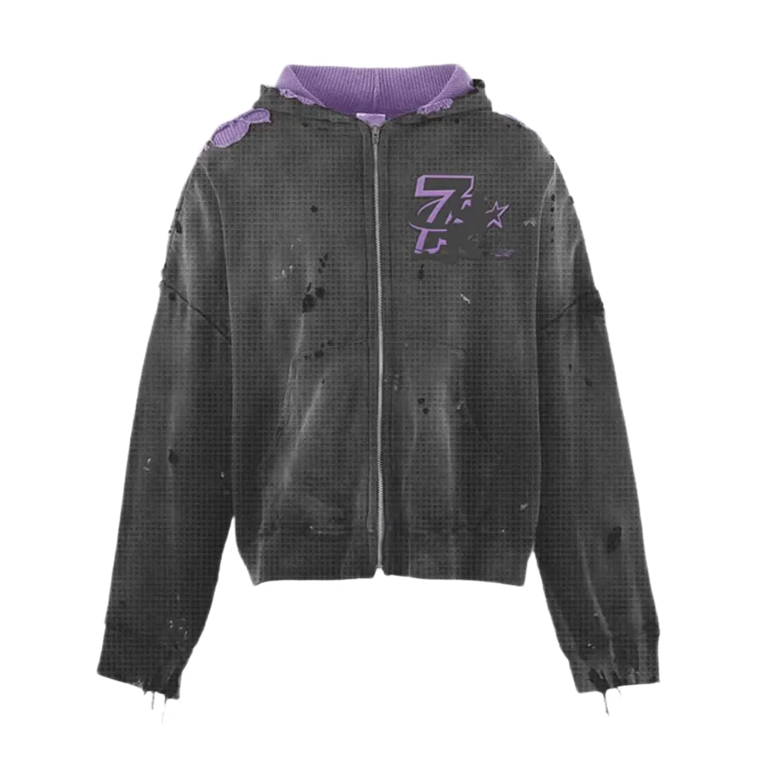 Triple Sevens x Booby Trap Reversible Hoodie Black
