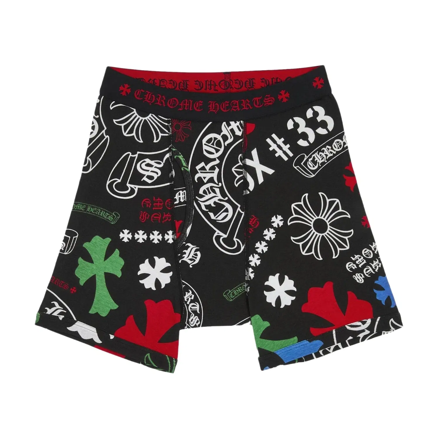 Chrome Hearts Classic Rib Boxer Brief Black/Multicolor