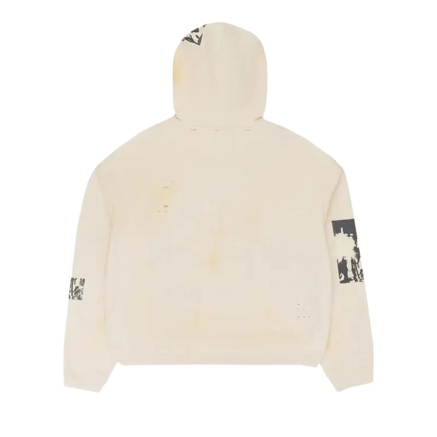 Birth Of Royal Child Flashlight Zip Up Hoodie Cream