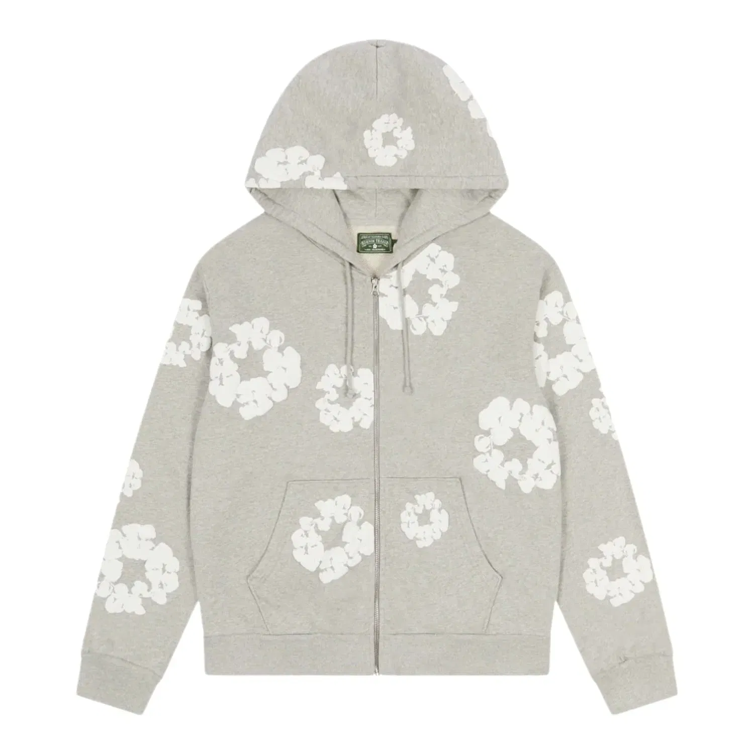 Denim Tears Zip Up Hoodie Grey