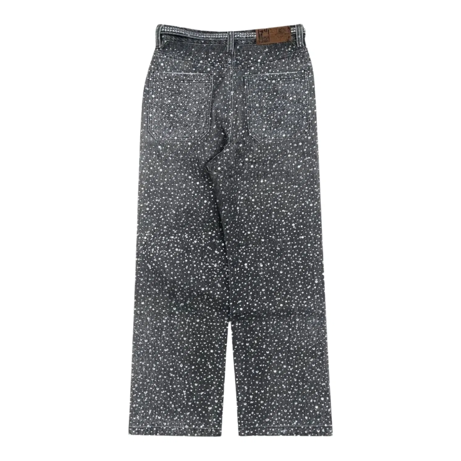 Birth Of Royal Child Diamond Denim Jeans Black