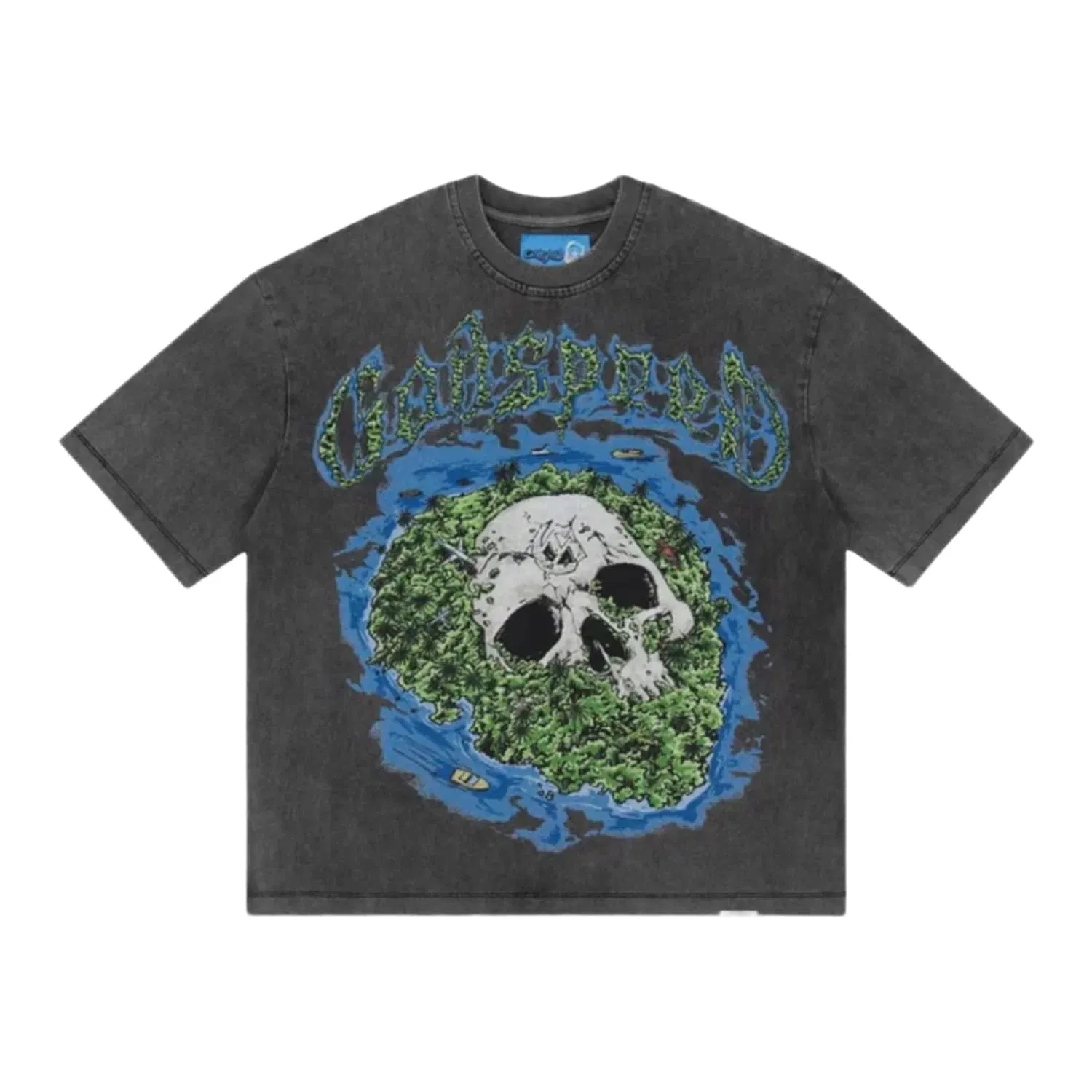 Godspeed Skull Island II T- Shirt Grey Wash
