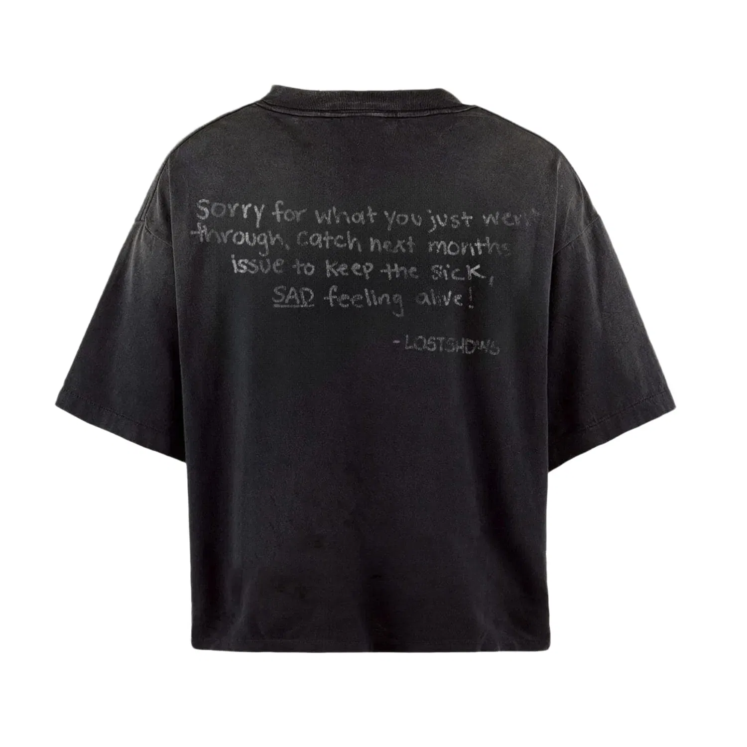 Lost Shdws LostShdws Frown T-Shirt Black