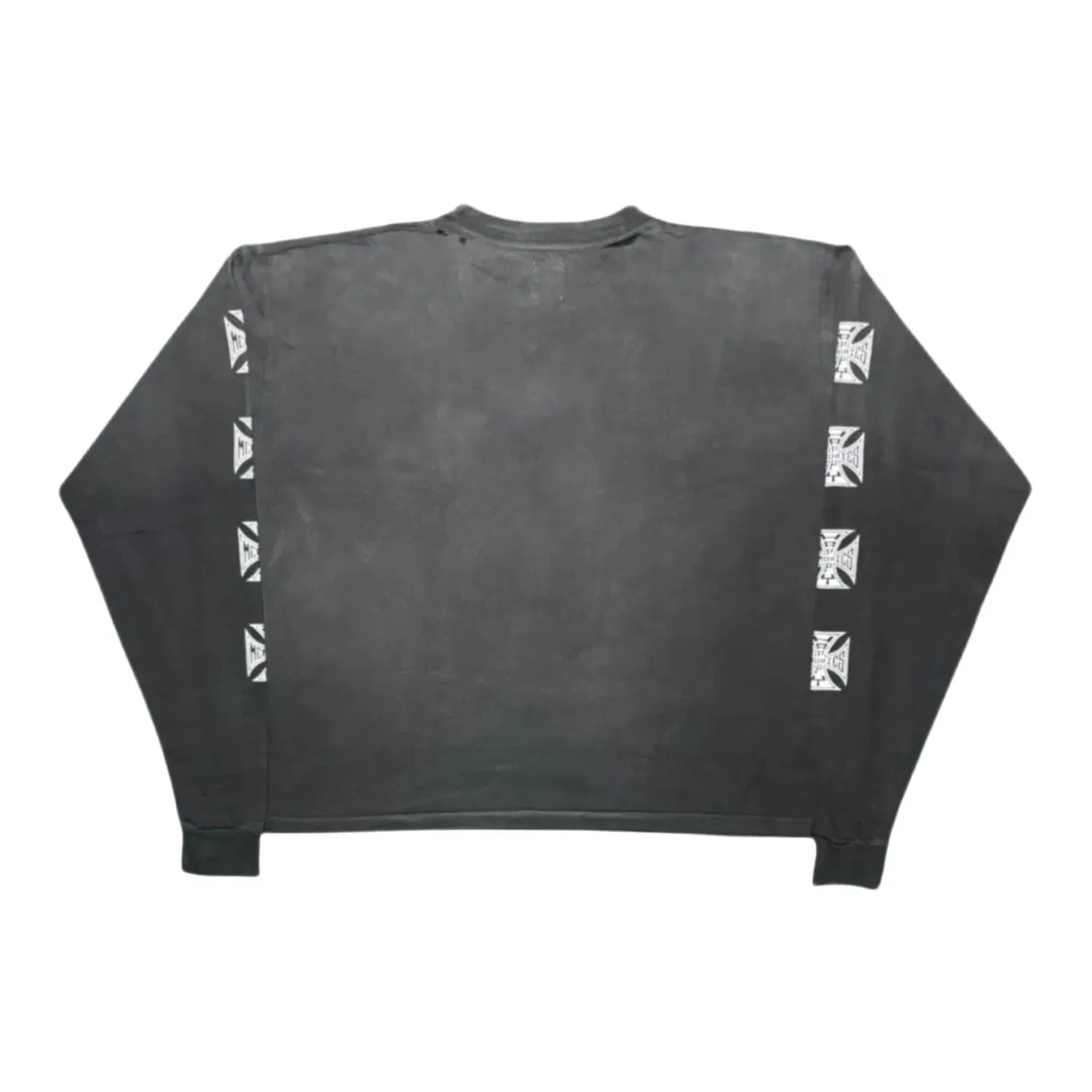 Happy Memories Don't Die HMDD Biker Longsleeve T-Shirt Washed Black