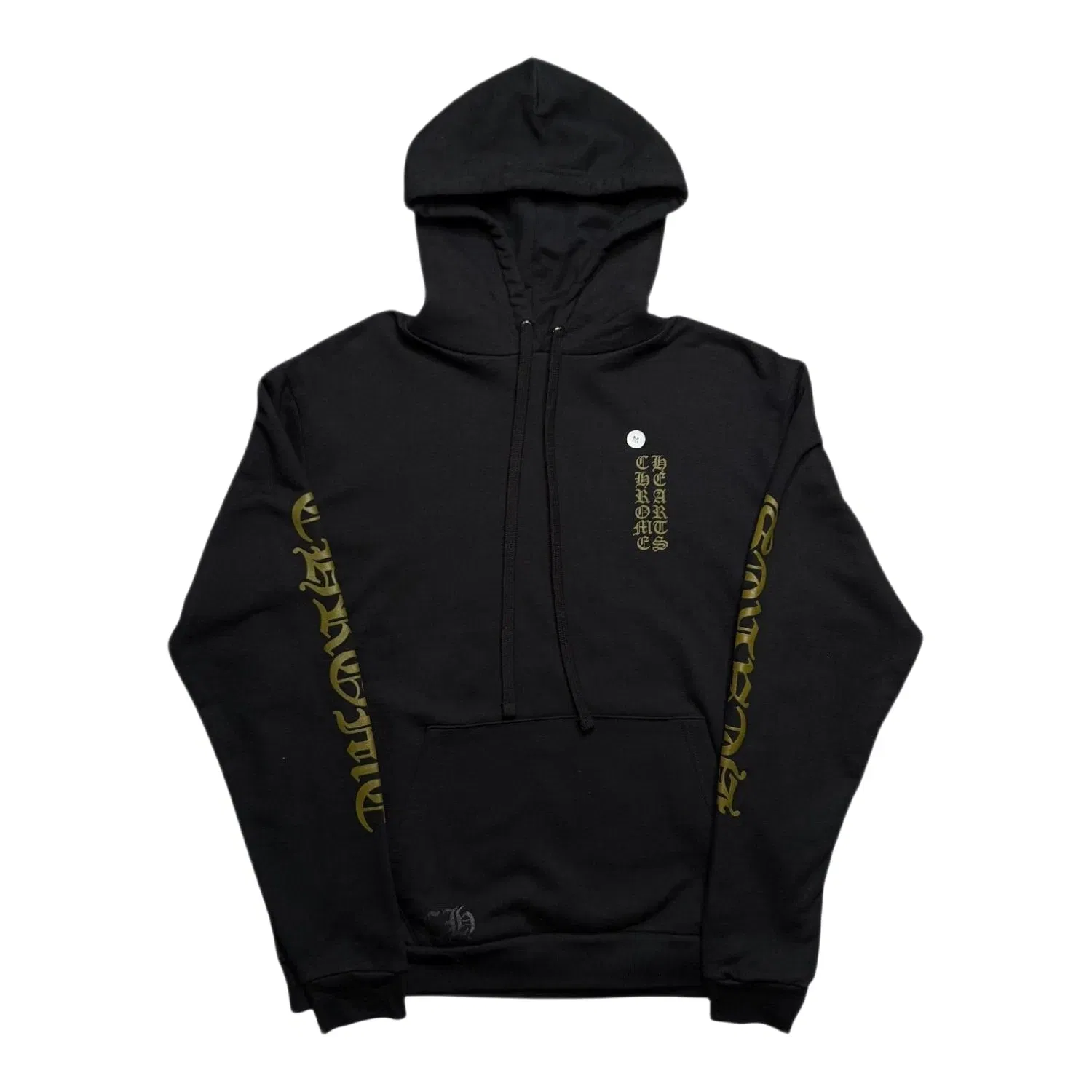 Chrome Hearts Vertical Logo Hoodie Black/Army Green