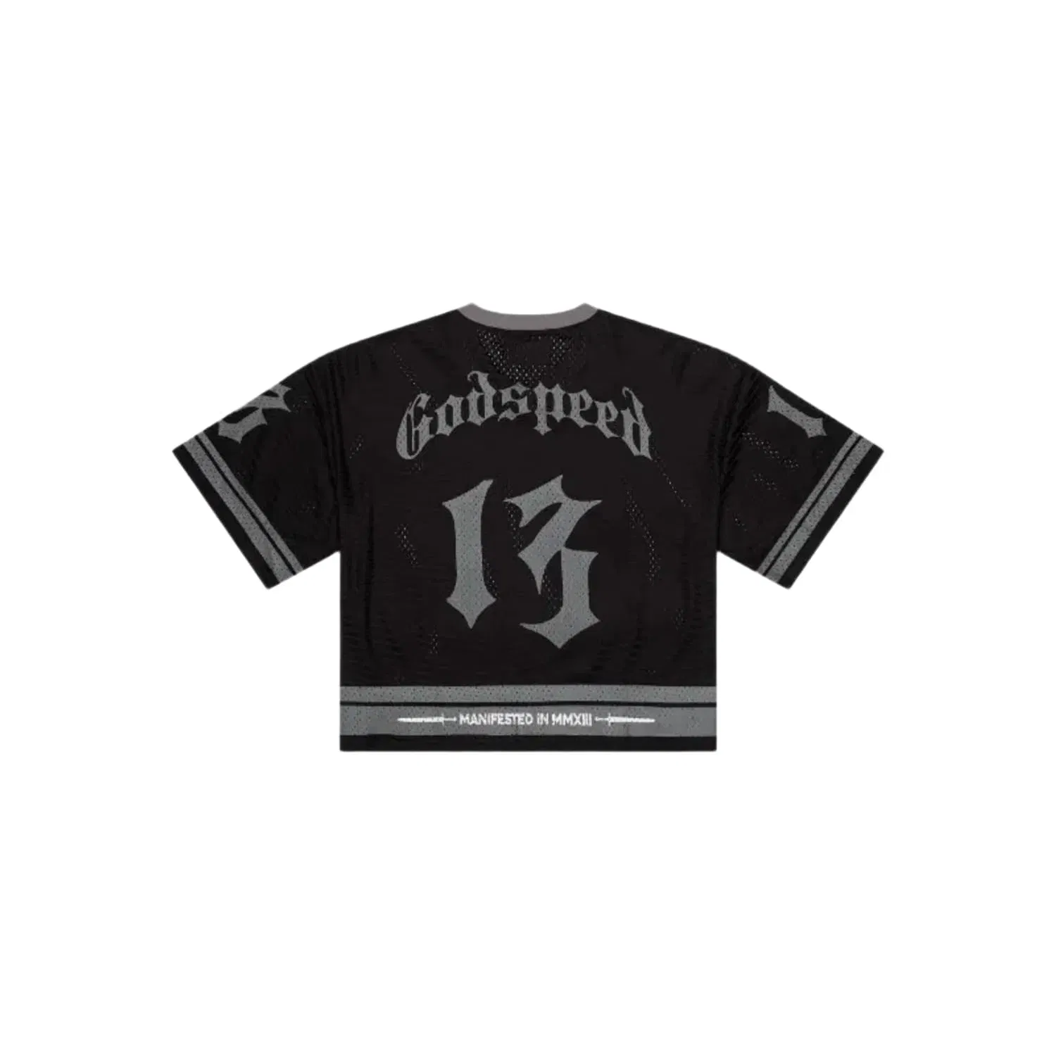 Godspeed First Down Jersey Black Grey