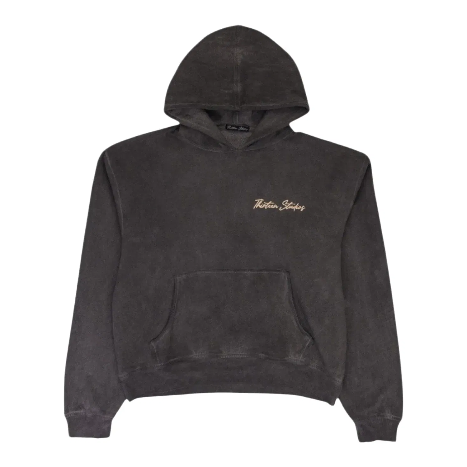 Thirteen Studios Faded Oil Black Hoodie