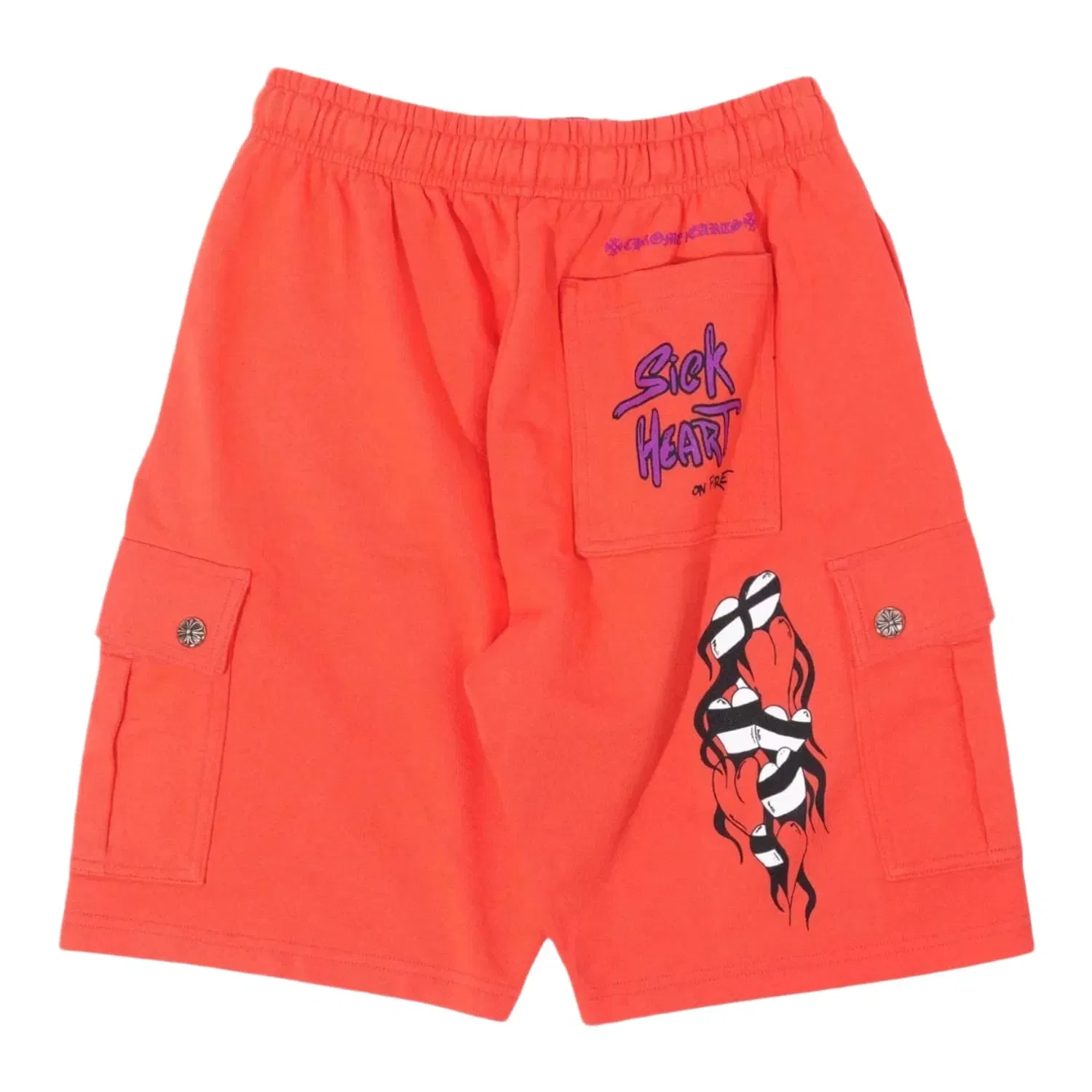 Chrome Hearts Matty Boy Cargo Sweat Shorts Orange