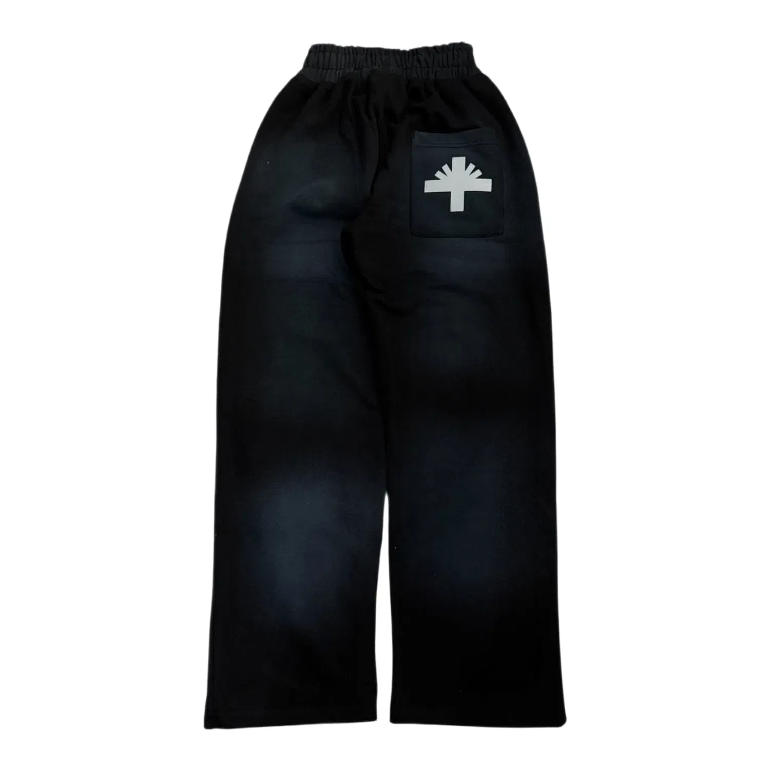 Vertabrae C2 Baggy Distressed Sweatpants Black