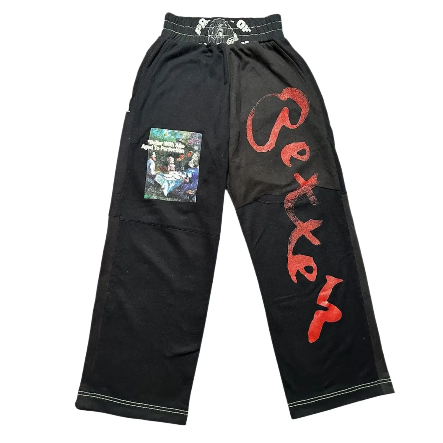 Better With Age Remoir Reconstructed Sweatpants Black - 1