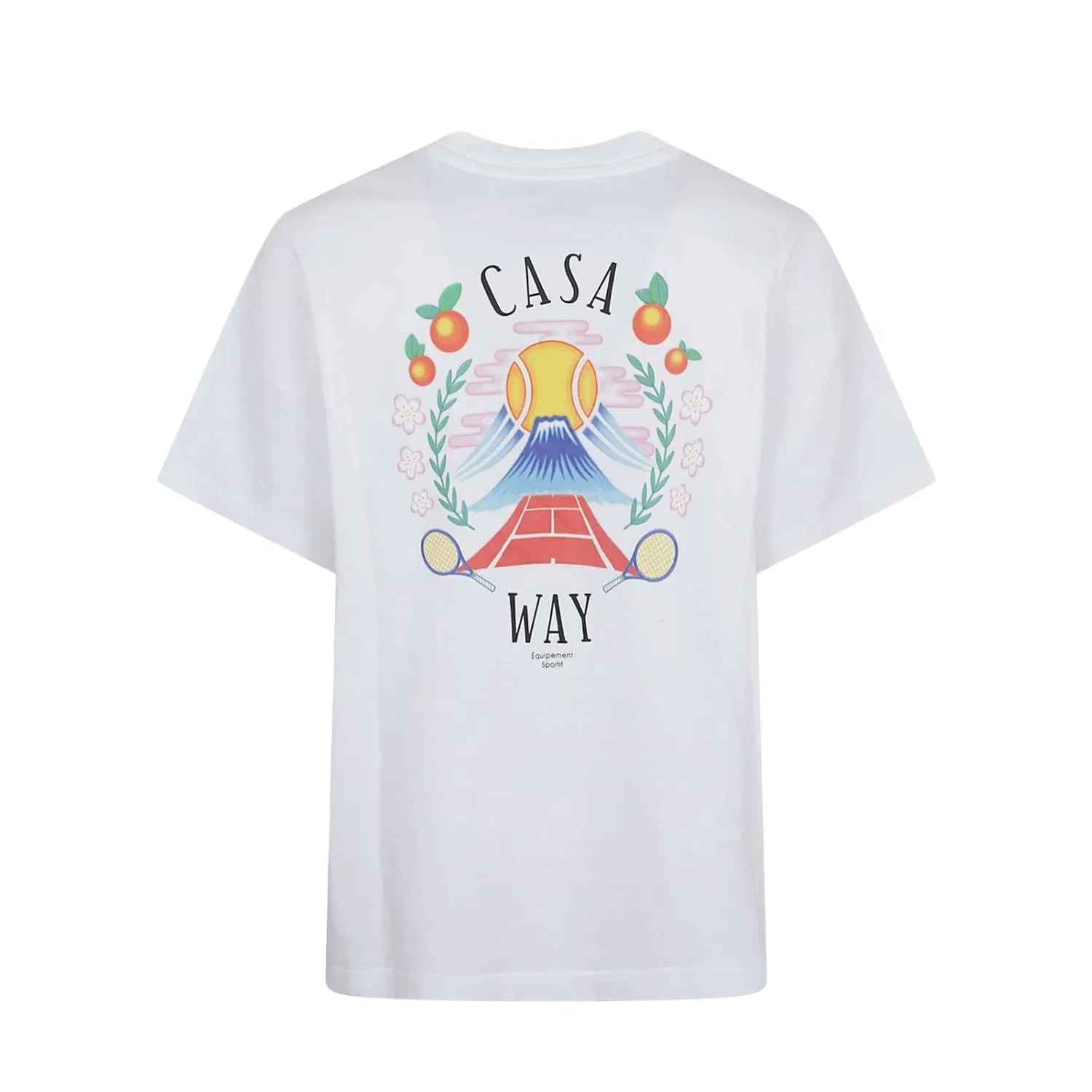 Casablanca Way Mountain Short Sleeve T-Shirt White