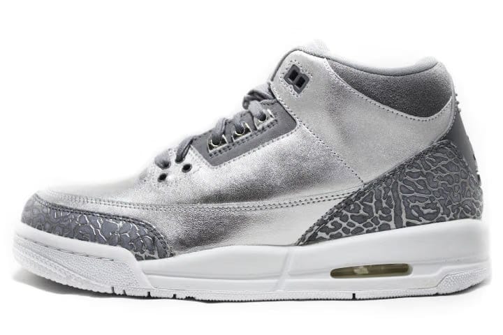 Air Jordan 3 Retro GS Heiress “Metallic Silver”