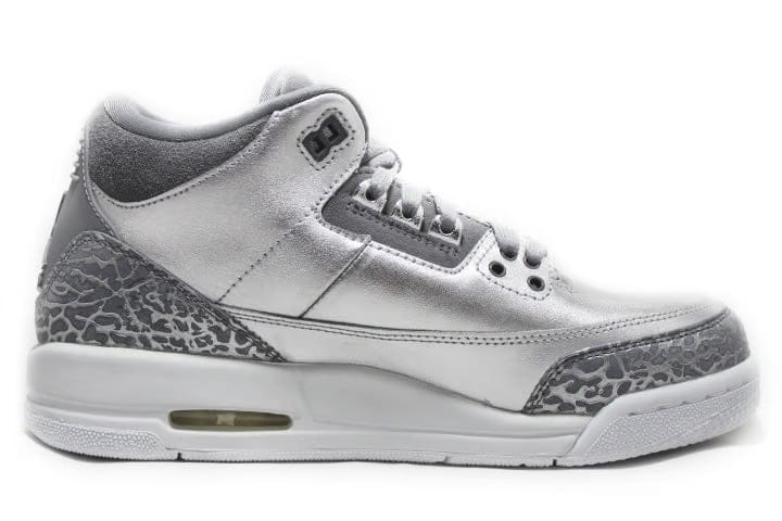 Air Jordan 3 Retro GS Heiress “Metallic Silver”