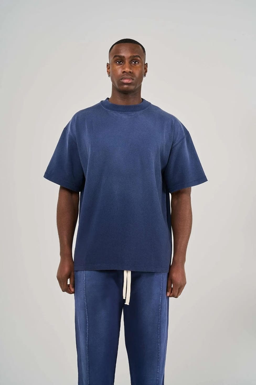 KAIZEN MARKET BLANK HEAVYWEIGHT FADE OUT TEE BLUE