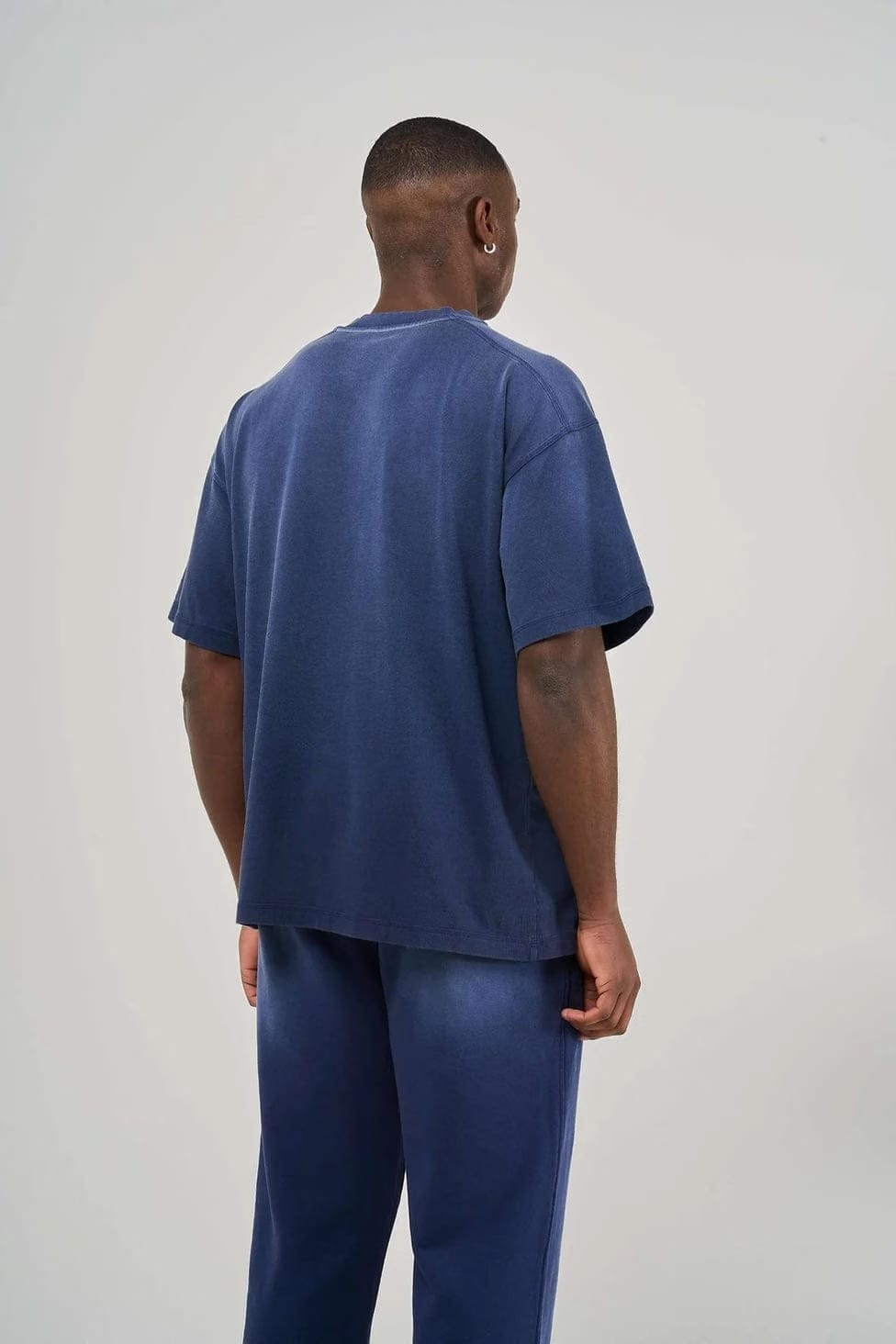 KAIZEN MARKET BLANK HEAVYWEIGHT FADE OUT TEE BLUE