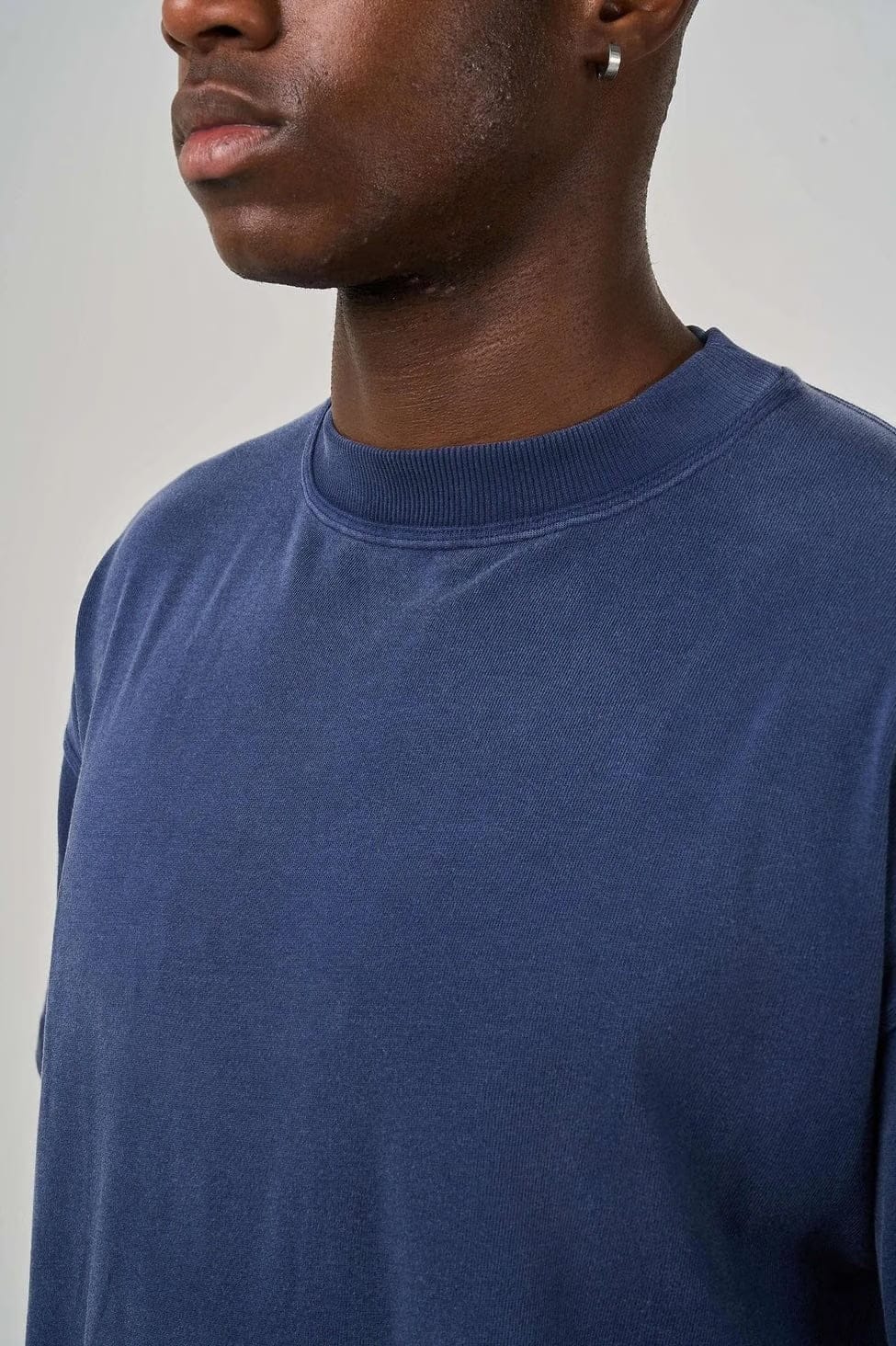 KAIZEN MARKET BLANK HEAVYWEIGHT FADE OUT TEE BLUE