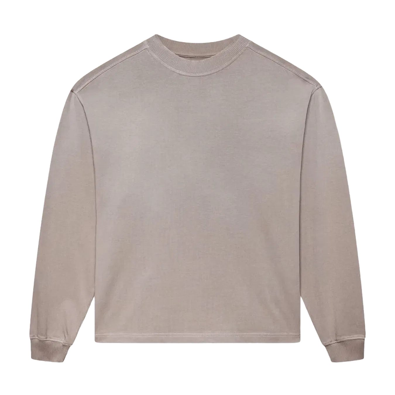 KAIZEN MARKET BLANK HEAVYWEIGHT FADE OUT LONGSLEEVE TEE MOCHA