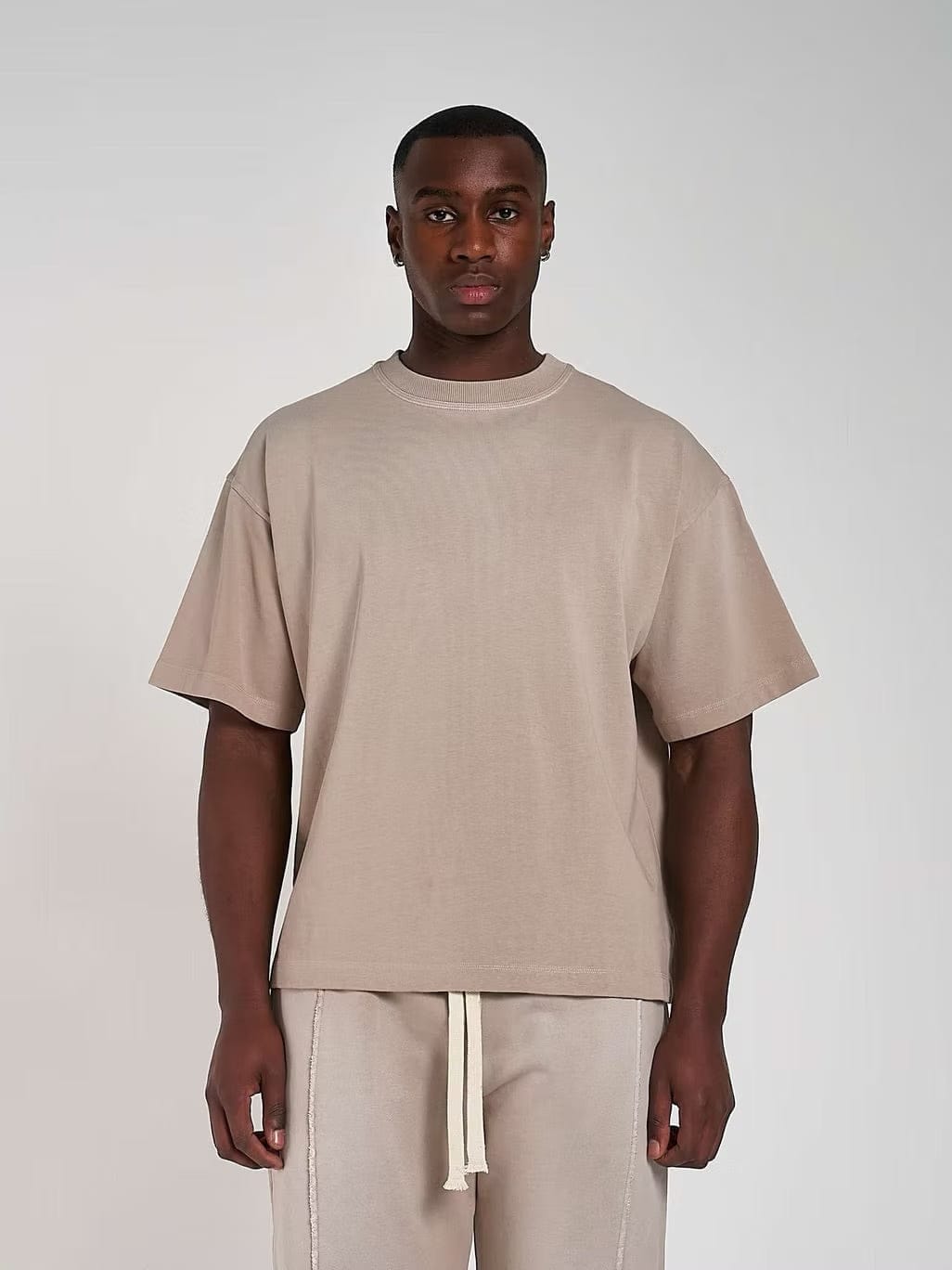 KAIZEN MARKET BLANK HEAVYWEIGHT FADE OUT TEE MOCHA