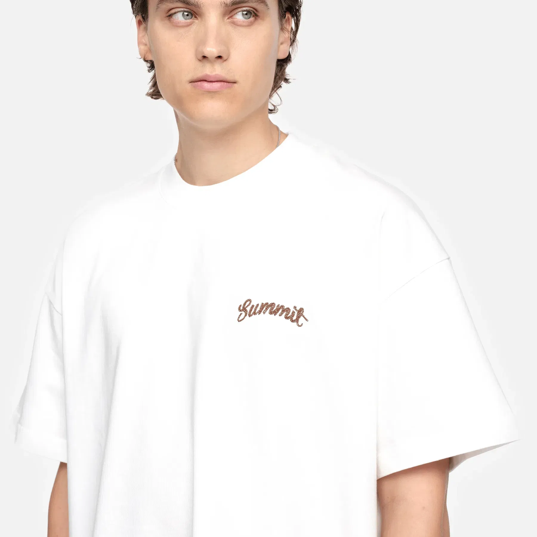 Summit Chainstitch T-Shirt 'Ecru'