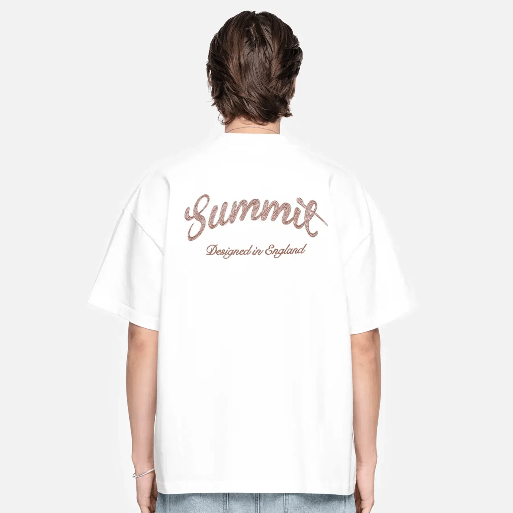 Summit Chainstitch T-Shirt 'Ecru'