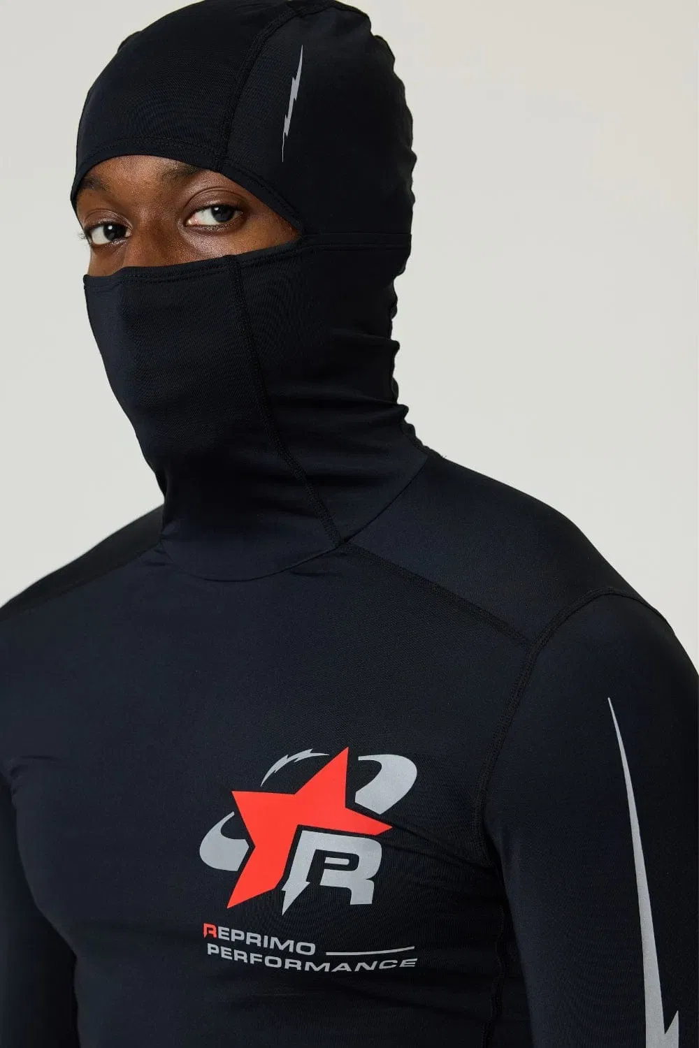 Reprimo RP Base-Layer Balaclava Hoodie 'Black Red'