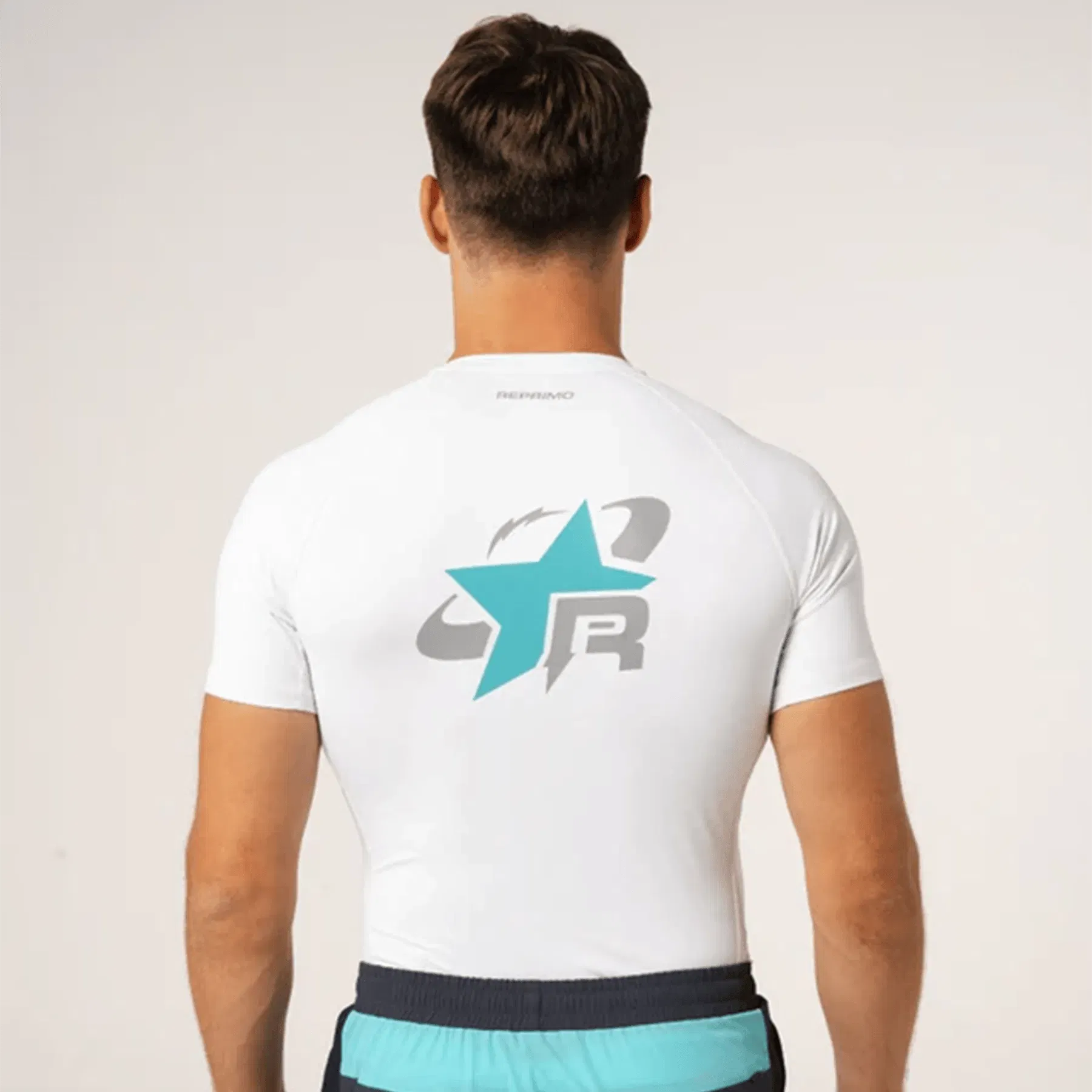 Reprimo RP Base Layer Tee 'White Cyan'