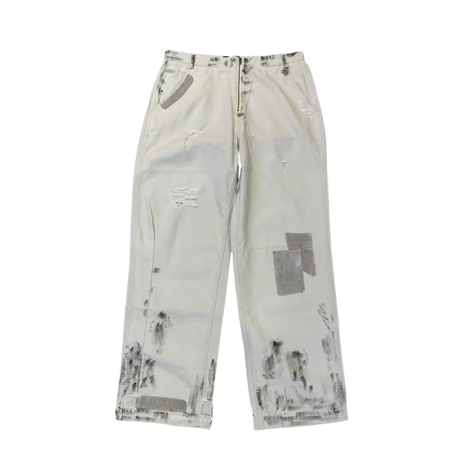 Richill Melancholy Dirty Suede Panelled Straight Trouser