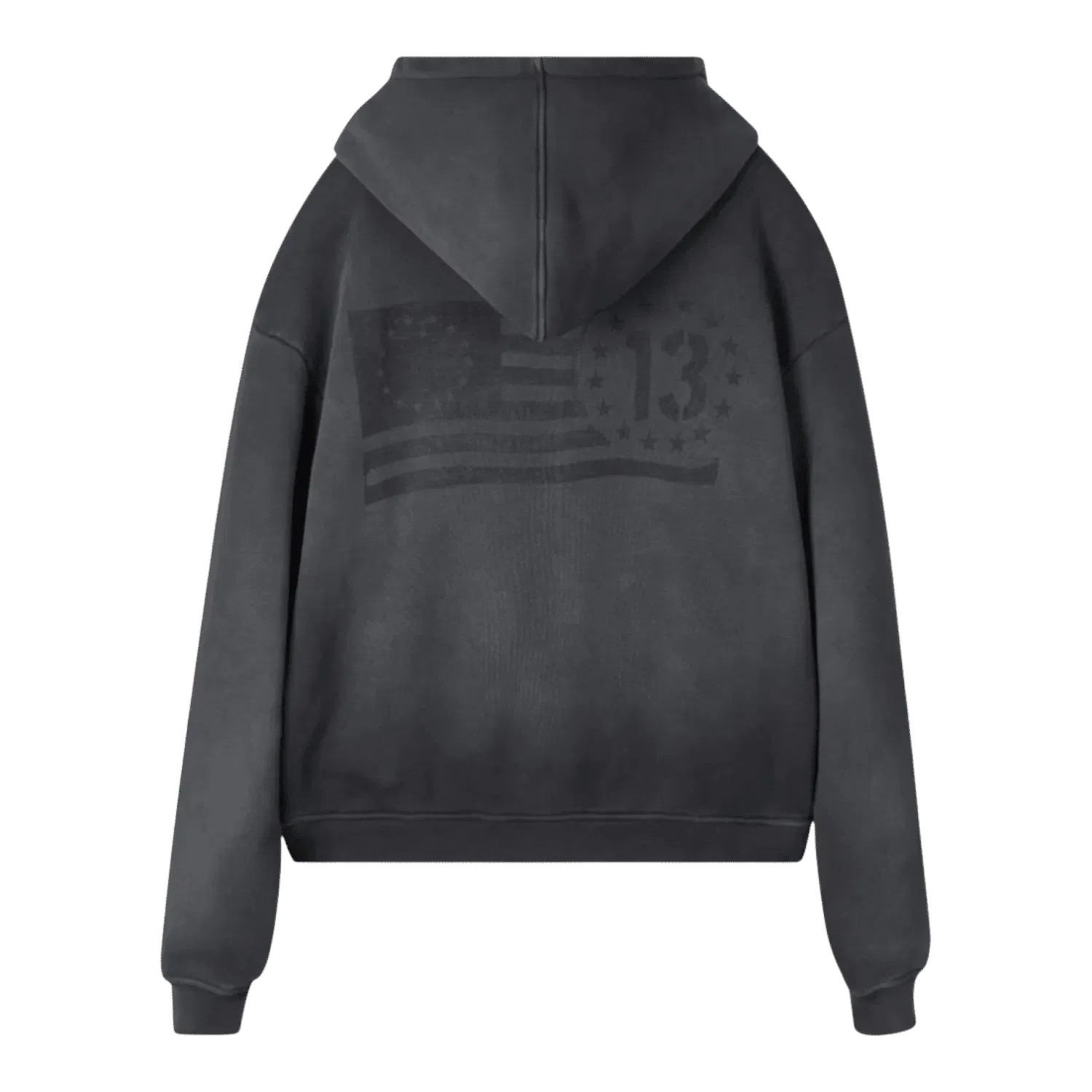 Thirteen Studios Faded Black Flag Hoodie