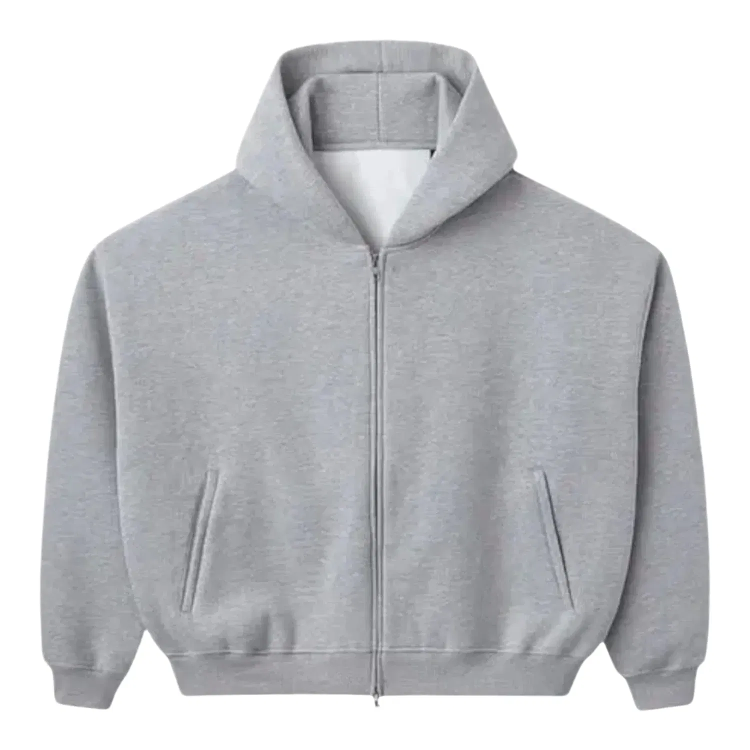 Happy Memories Don't Die HMDD Blank Zip Up Hoodie Grey