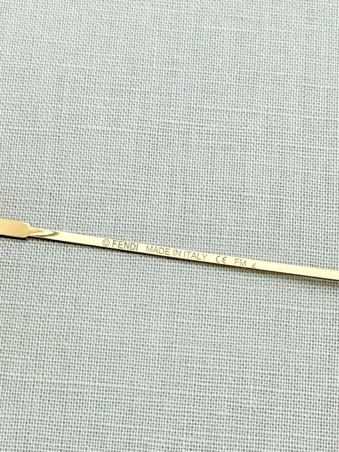 FENDI Gold Tone Sunglasses