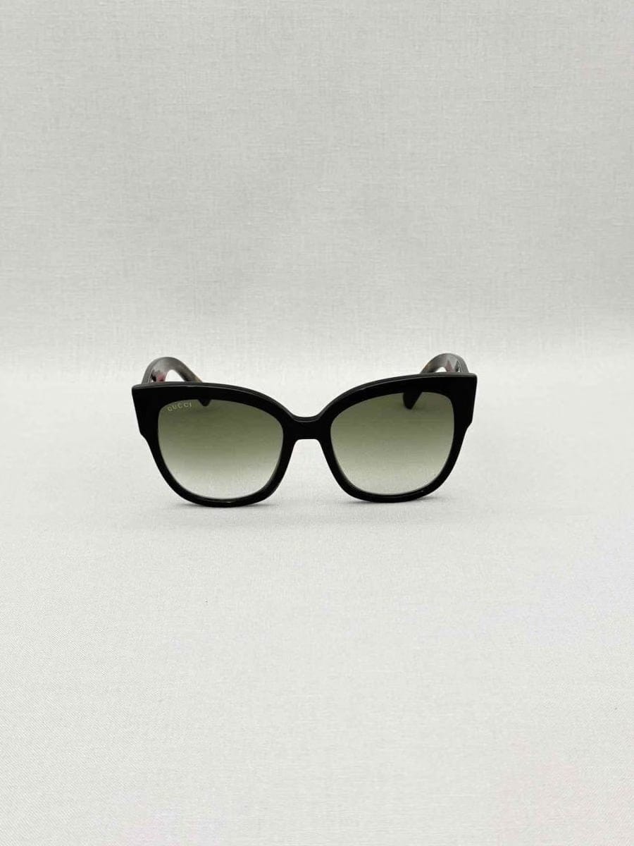 GUCCI Brown Logo Stud Sunglasses
